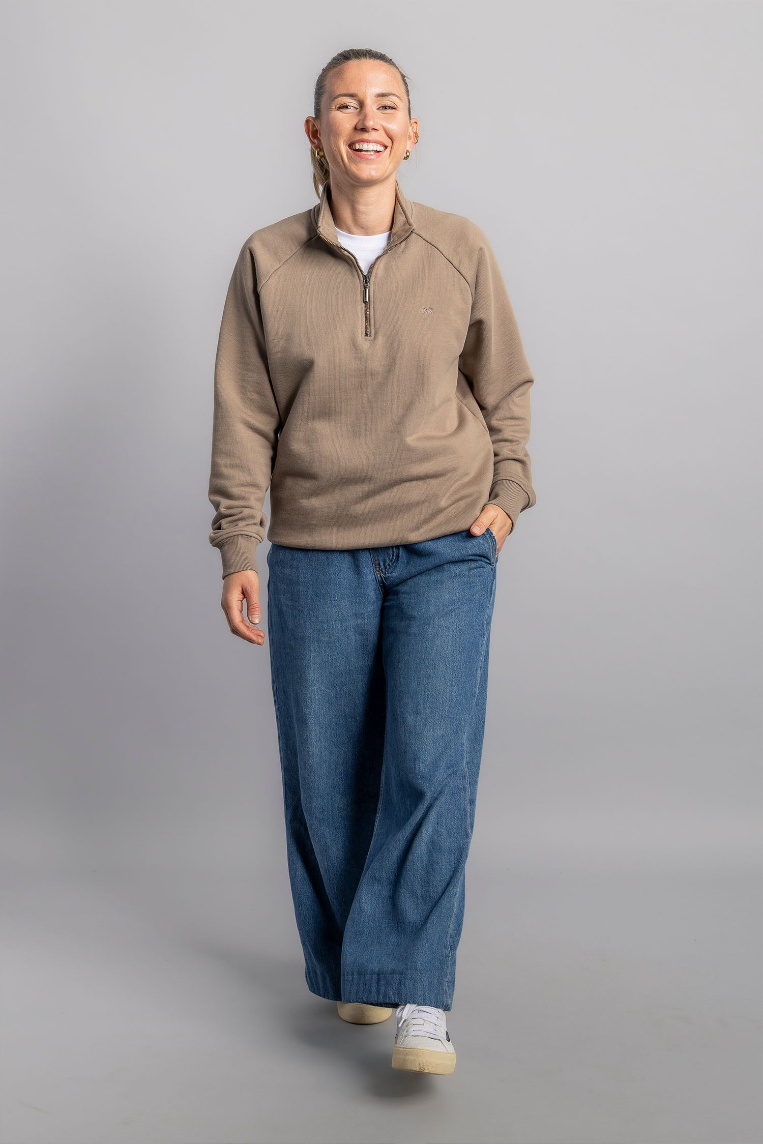 Quarter Zip Raglan aus Bio Baumwolle von Dirts