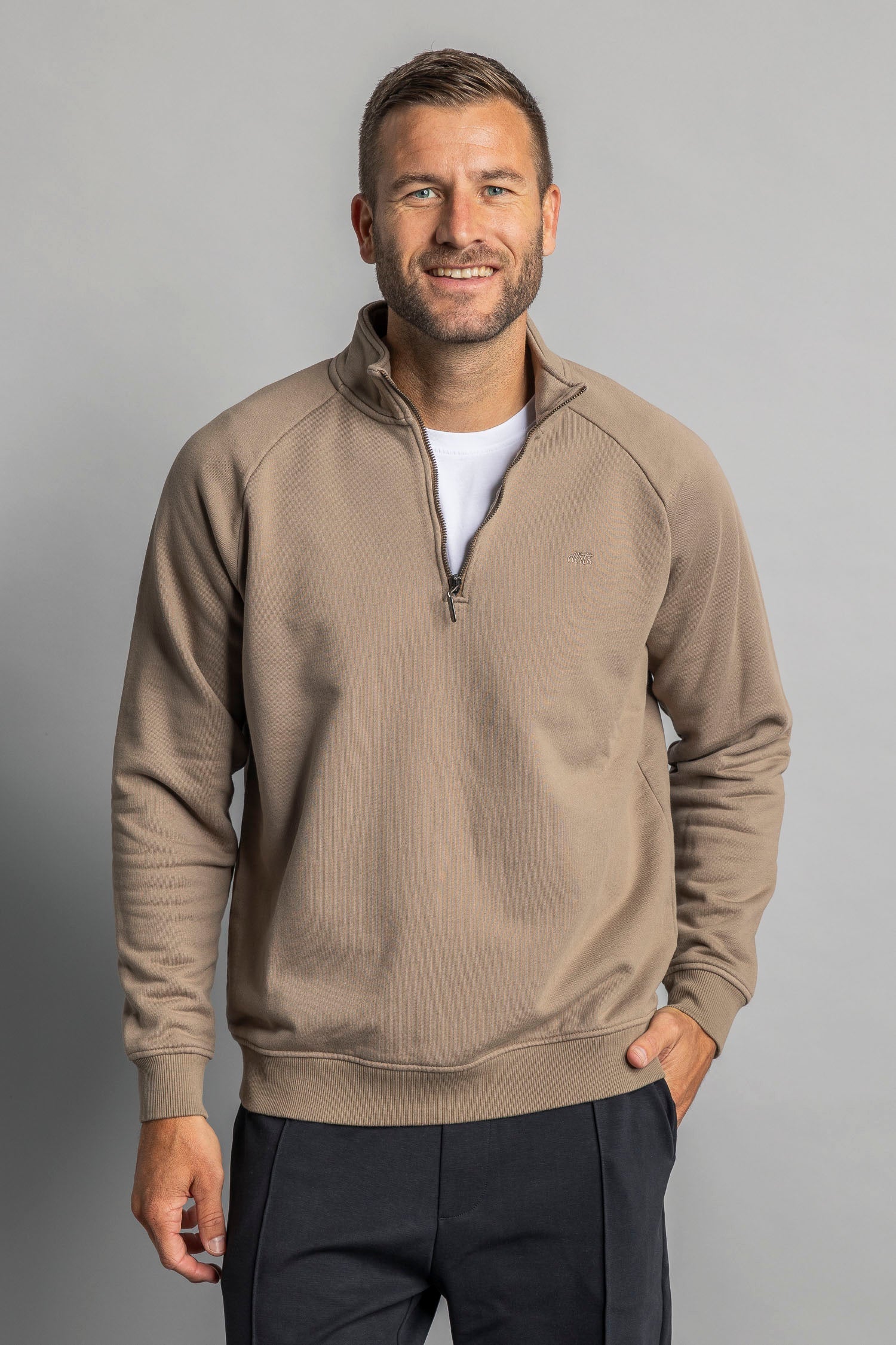 Quarter Zip Raglan aus Bio Baumwolle von Dirts