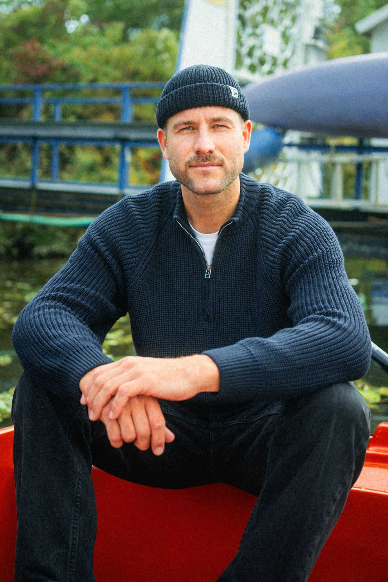 Knit Quarter Zip aus Bio Baumwolle von Dirts