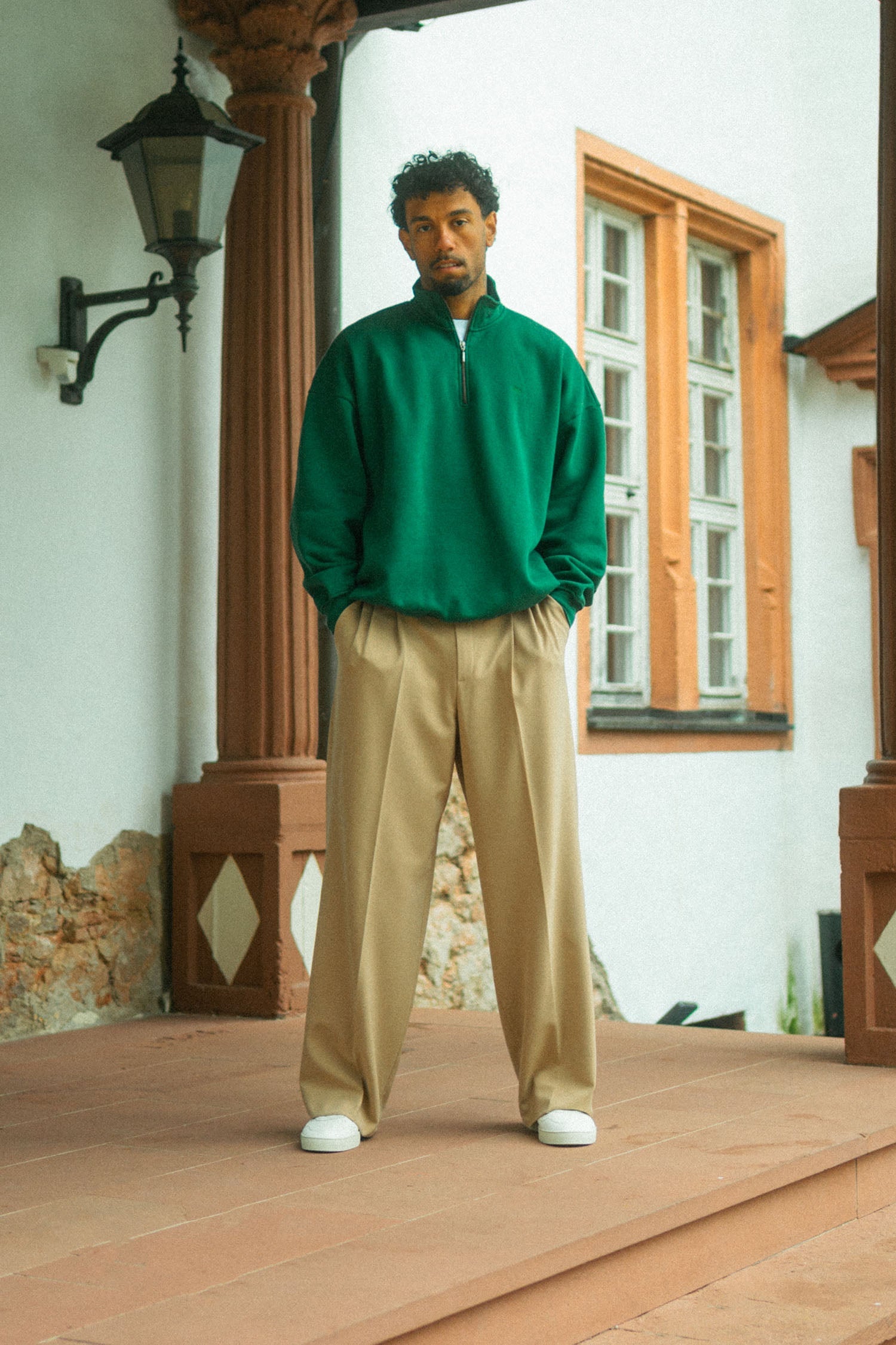 Quarter Zip Sweater Oversized aus Bio Baumwolle von Dirts