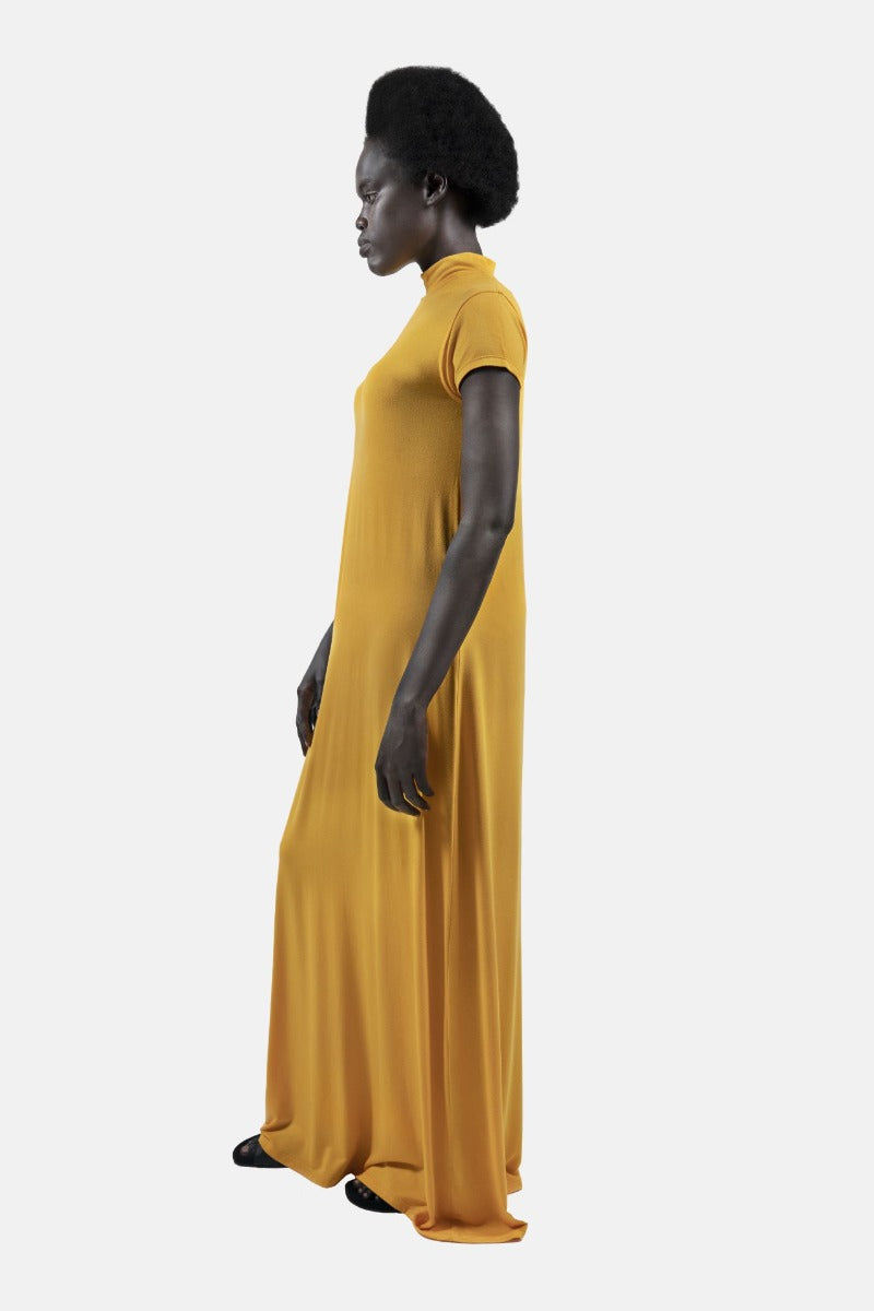 Robe longue jaune Dresden DRS en modal Lenzing™ par 1 People