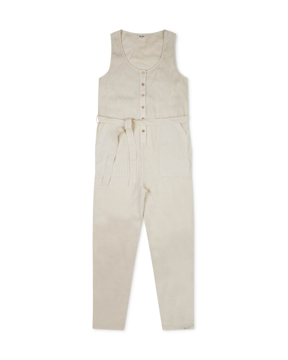 White overall milk made of linen by Matona
