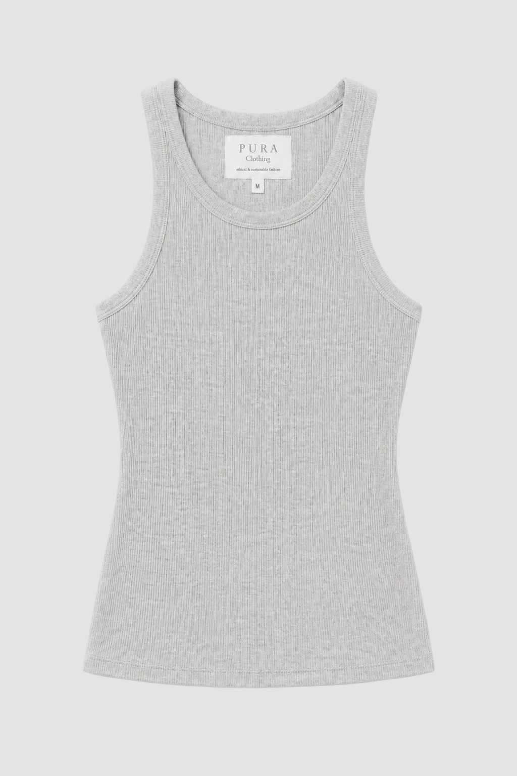 Graues Top Hanna aus 100% Bio-Baumwolle von Pura Clothing