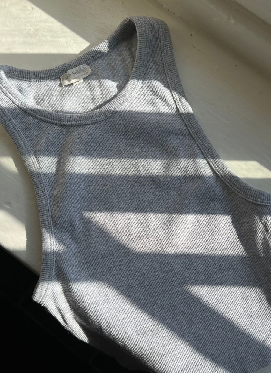 Ines Tank Top - Grey Melange - Narah Soleigh