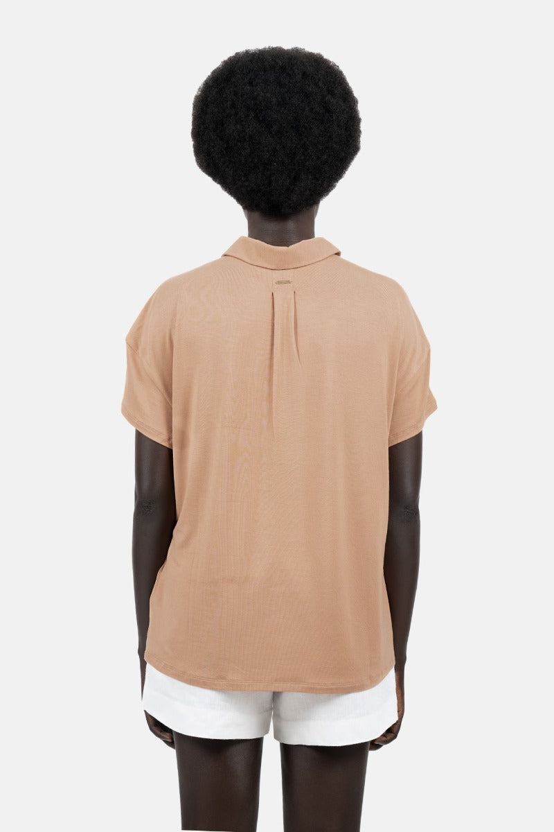 Light brown polo shirt Metz ETZ made of Lenzing™ Modal by 1 People