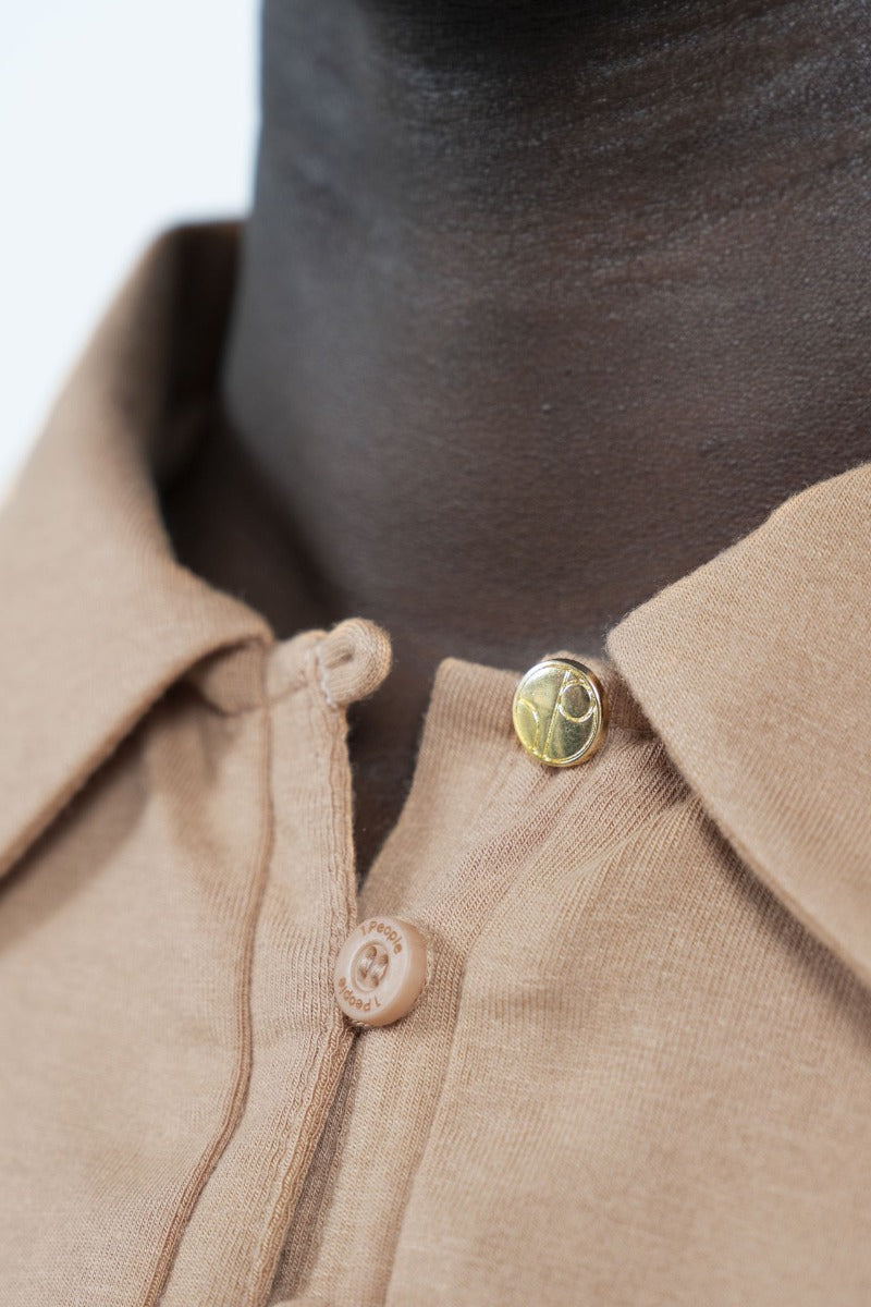 Light brown polo shirt Metz ETZ made of Lenzing™ Modal by 1 People