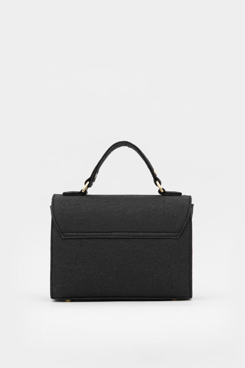 Sac Mini London LHR noir en Piñatex® de 1 People