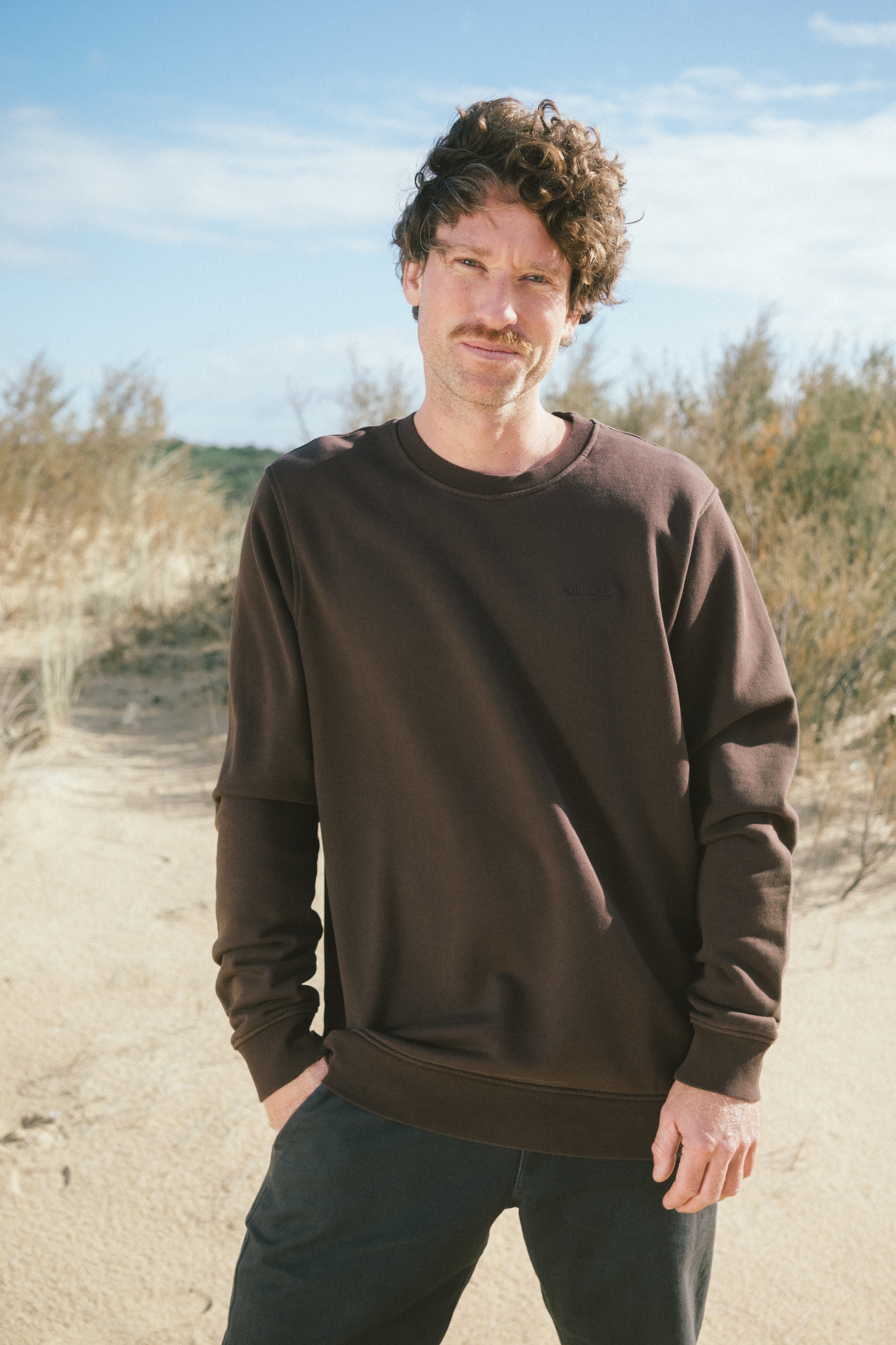 Sweater Fjord Braun aus Bio Baumwolle von Salzwasser