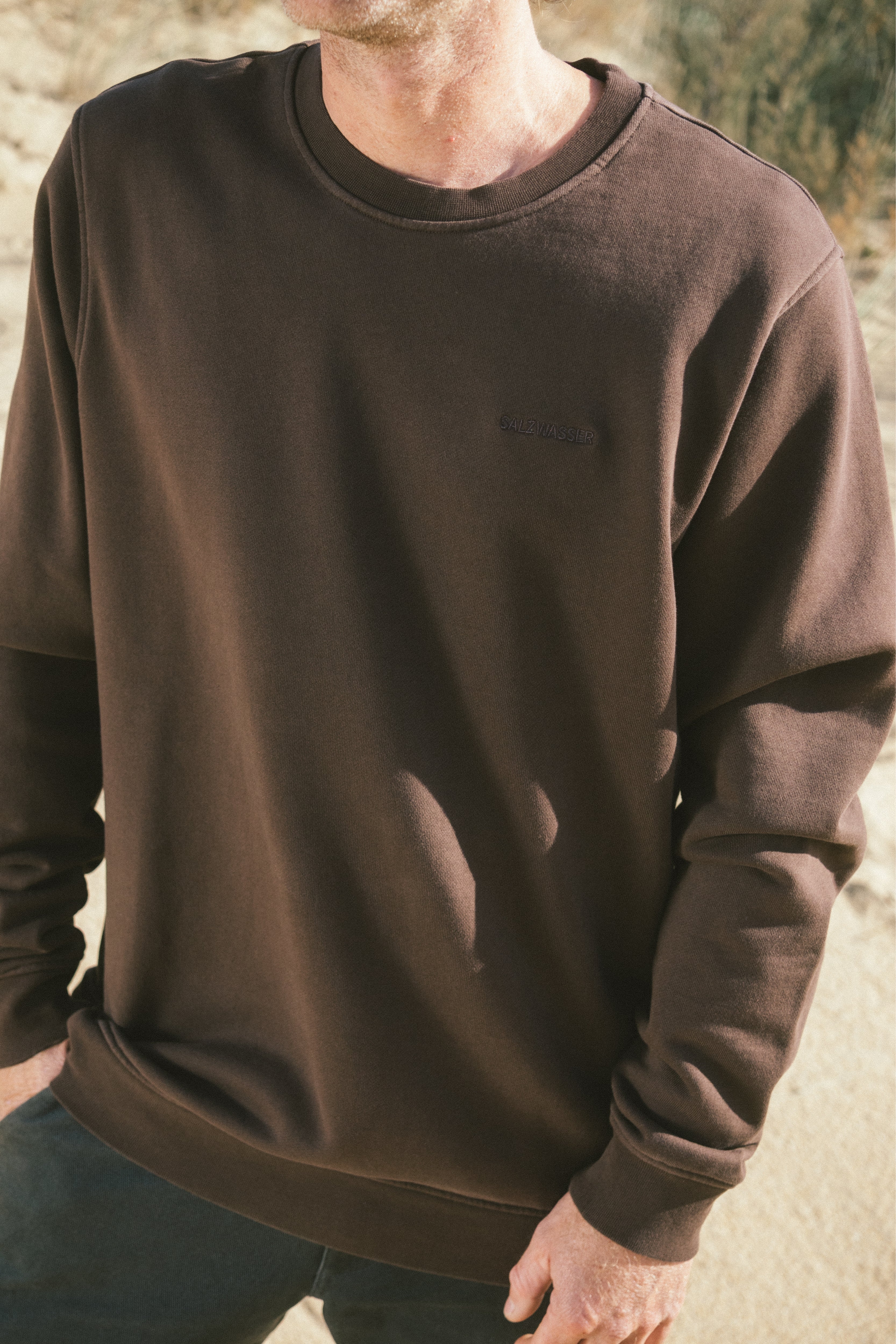 Sweater Fjord Braun aus Bio Baumwolle von Salzwasser