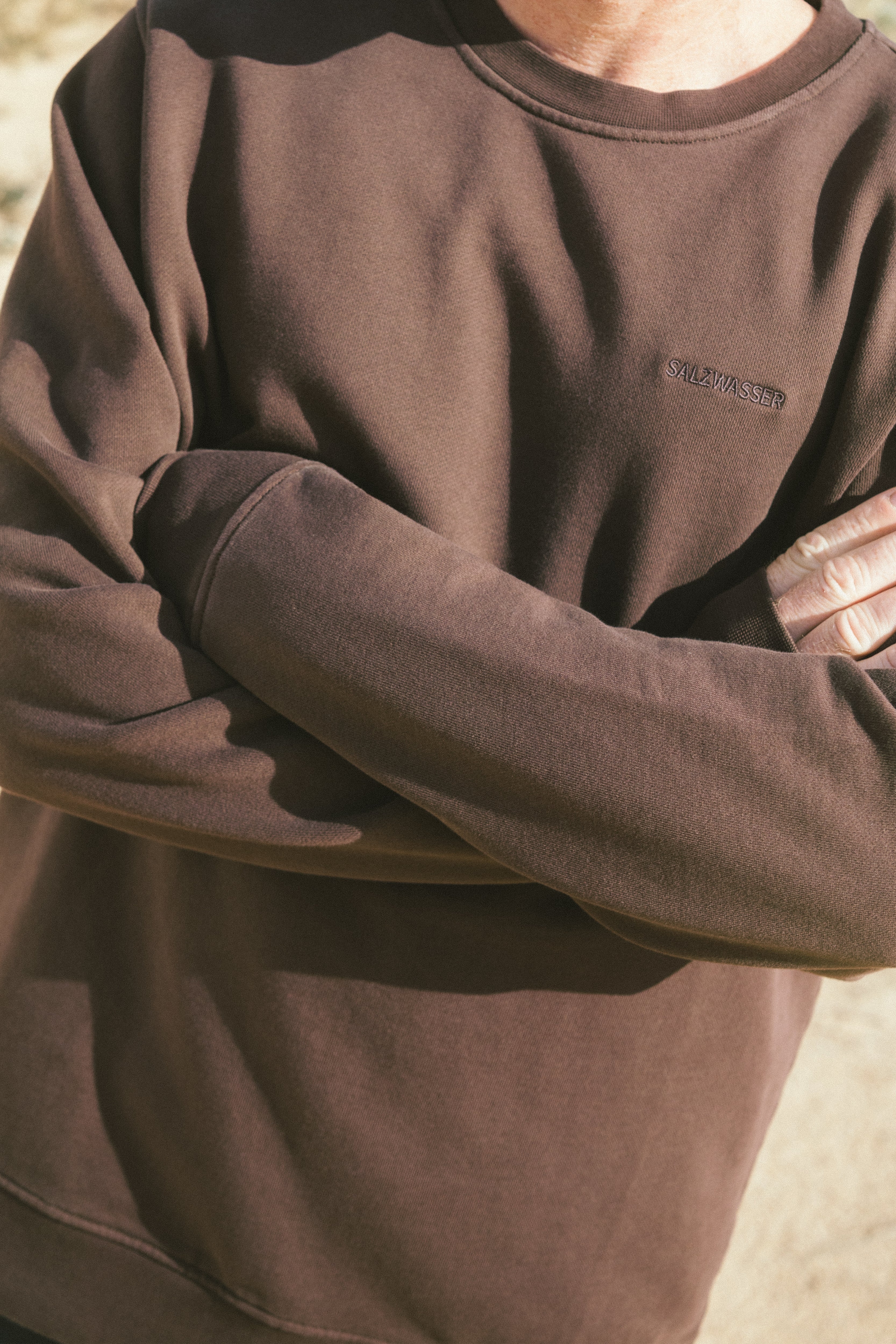 Sweater Fjord Braun aus Bio Baumwolle von Salzwasser