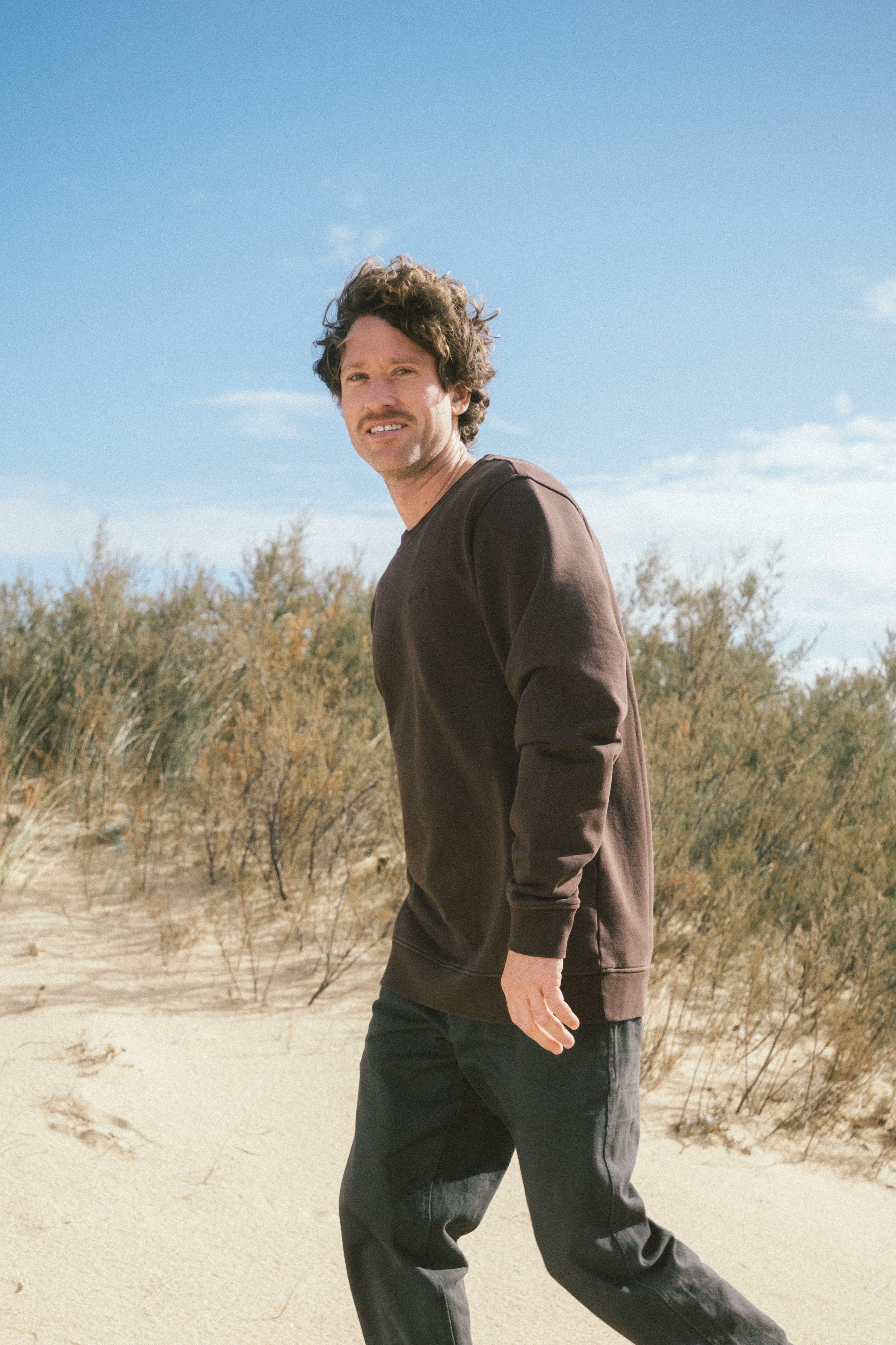 Sweater Fjord Braun aus Bio Baumwolle von Salzwasser