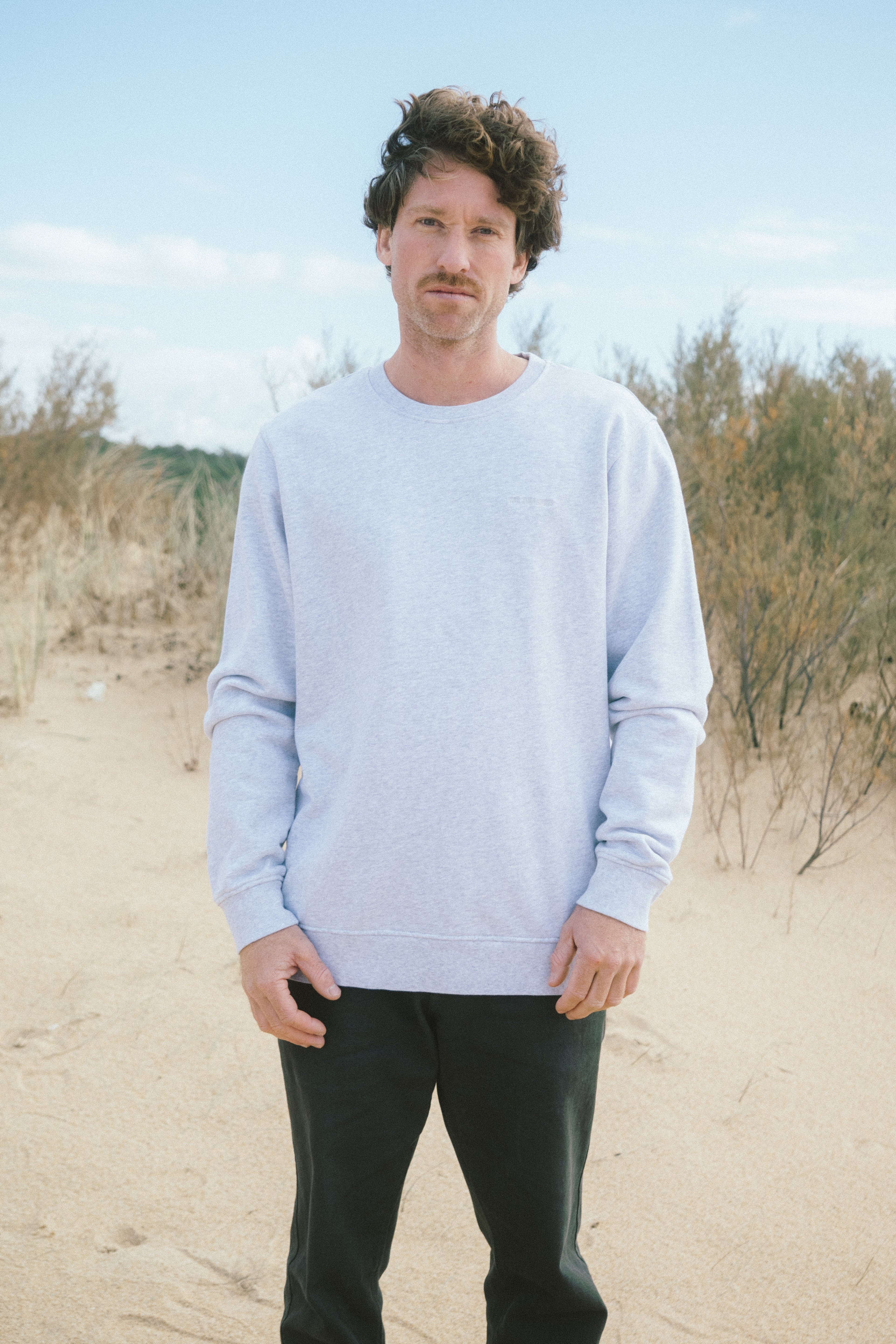 Sweater Fjord Hellgrau aus Bio Baumwolle von Salzwasser