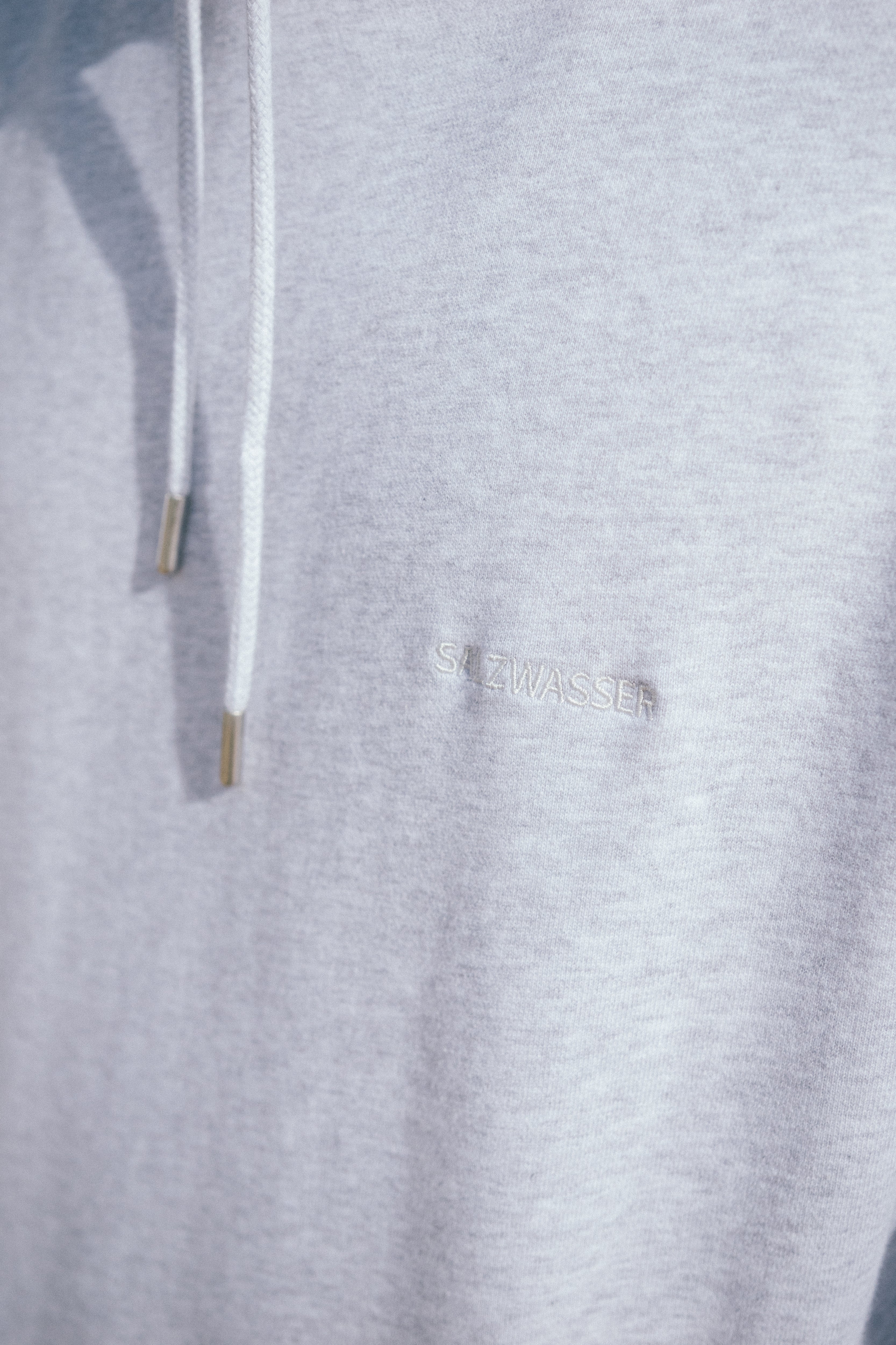 Hoodie Kap Hellgrau aus Bio Baumwolle