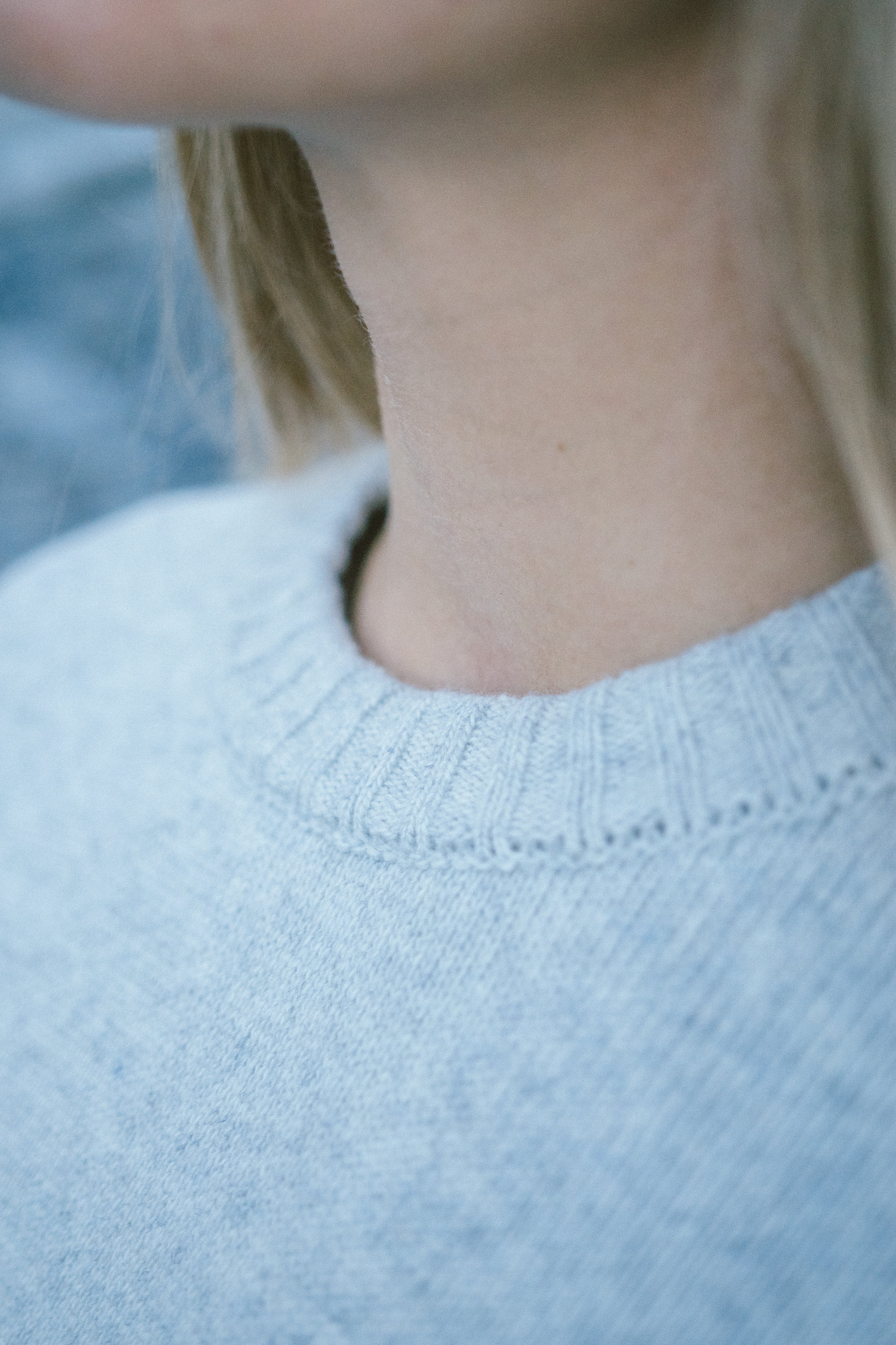 Vale grey melange wool sweater by Salzwasser