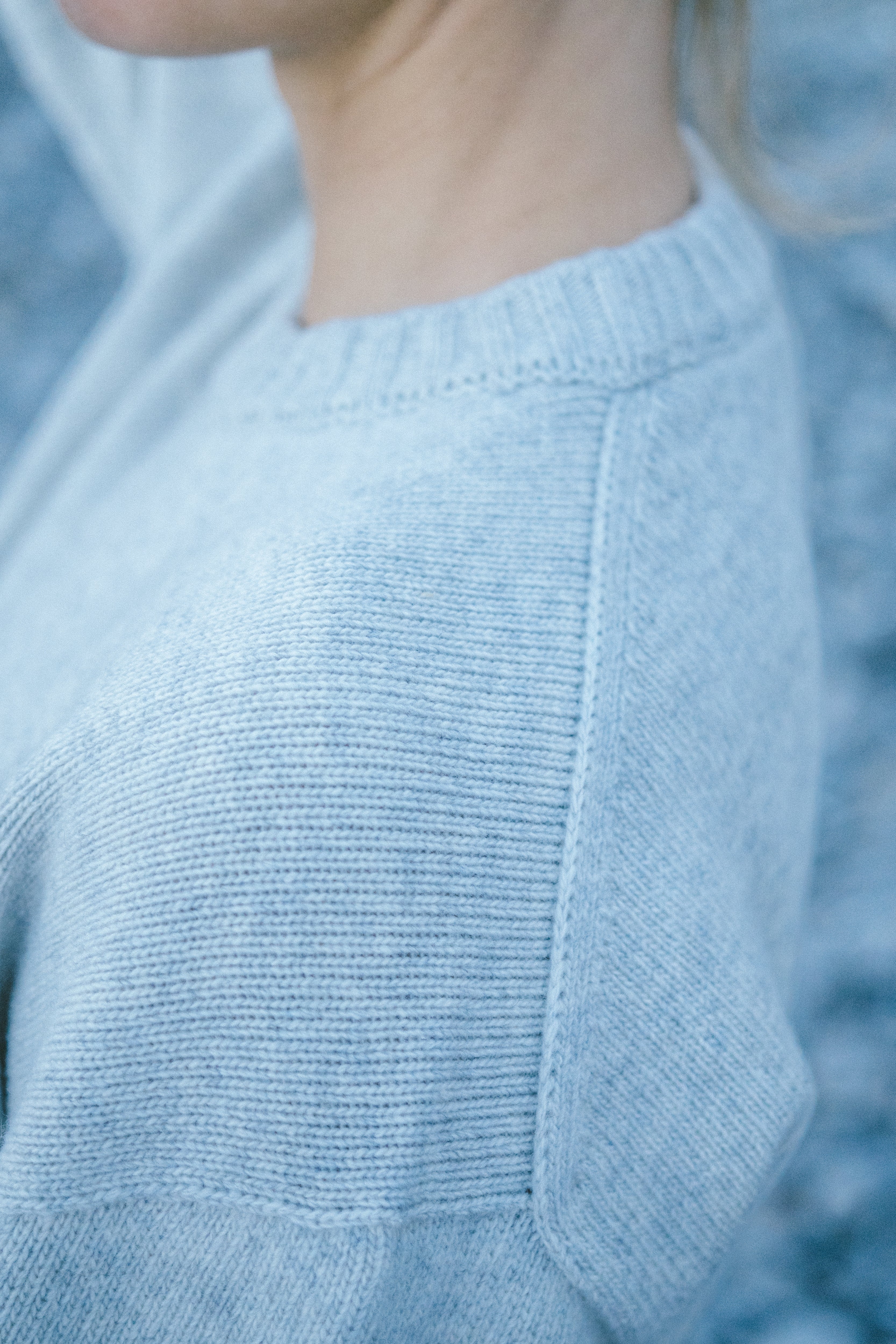 Vale grey melange wool sweater by Salzwasser