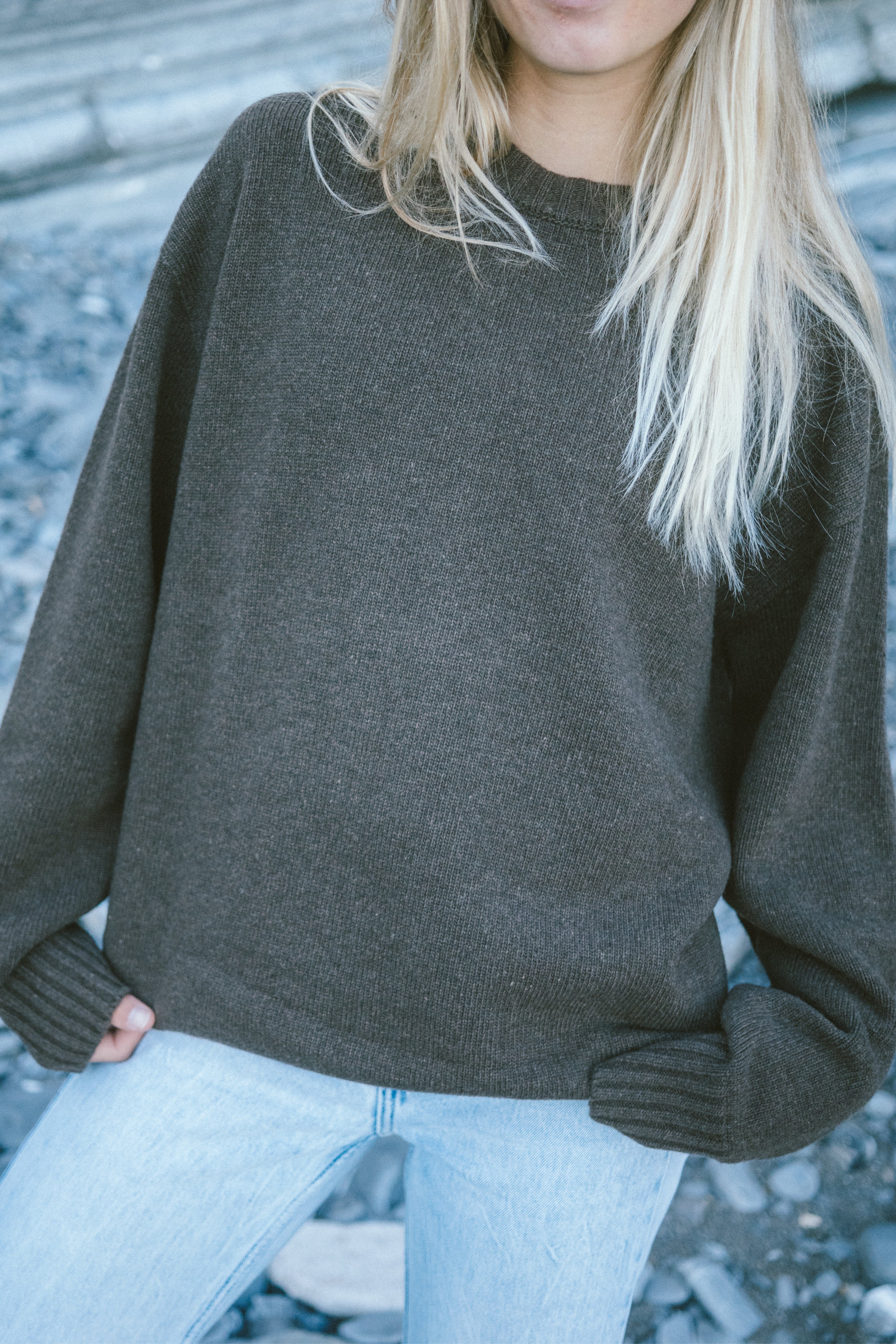 Wollpullover Toni Braun aus Merinowolle von Salzwasser