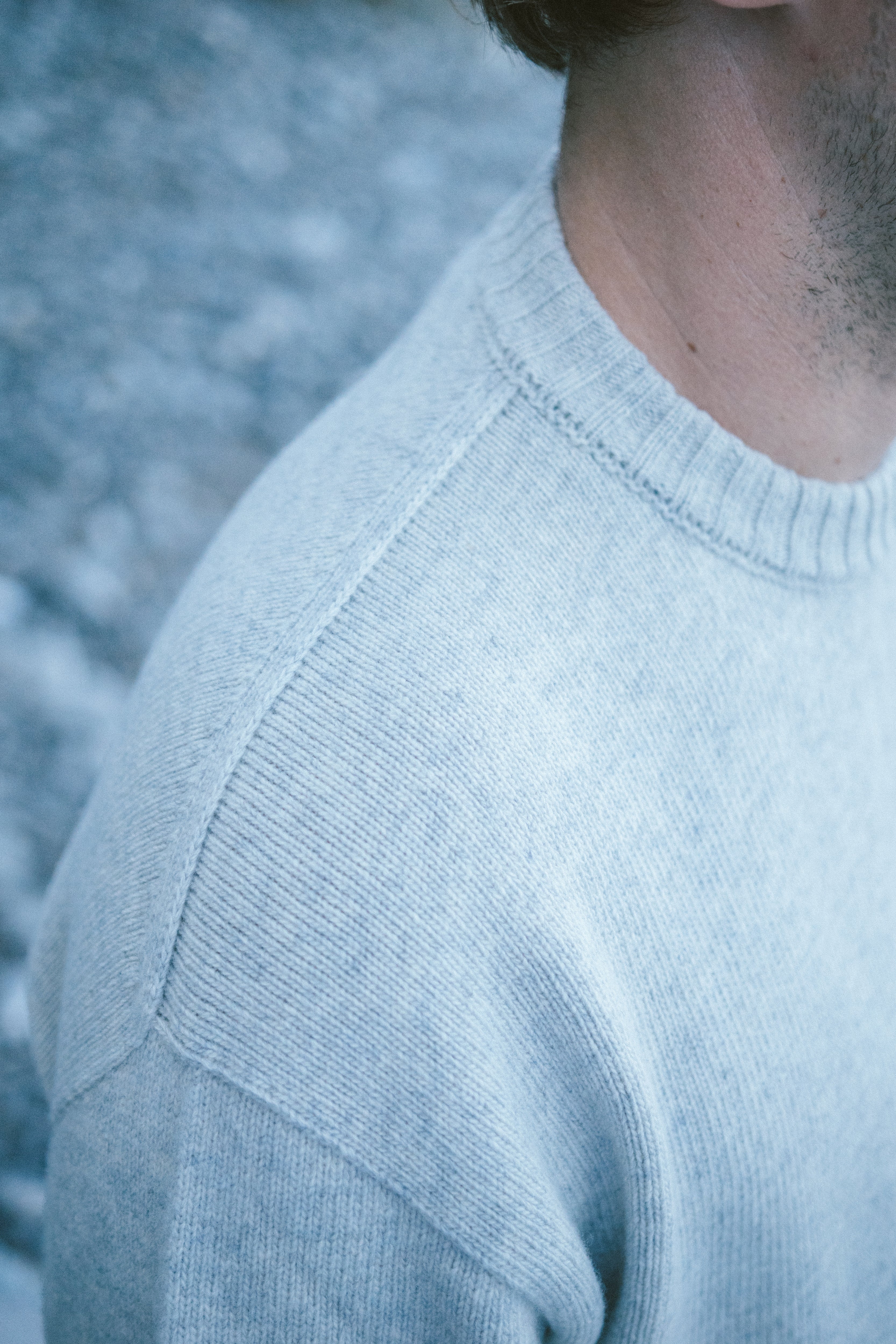 Pull en laine Toni gris mélangé par Salzwasser