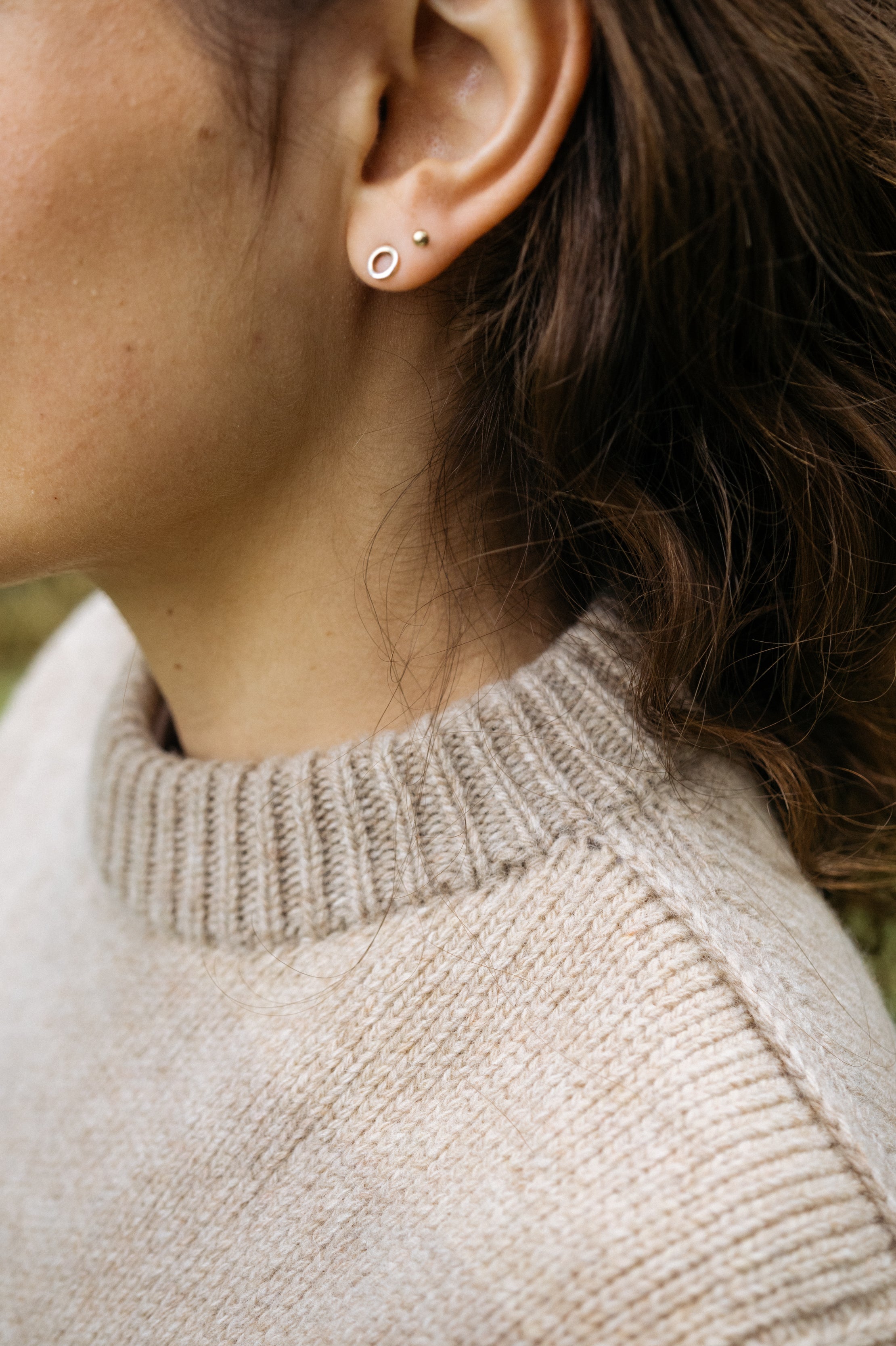 Beige wool sweater Vesterbro made of 100% merino wool by Salzwasser