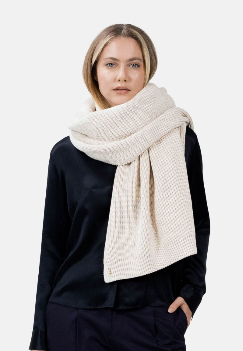 Beige scarf Olden OLA made of 100% cotton by 1 People