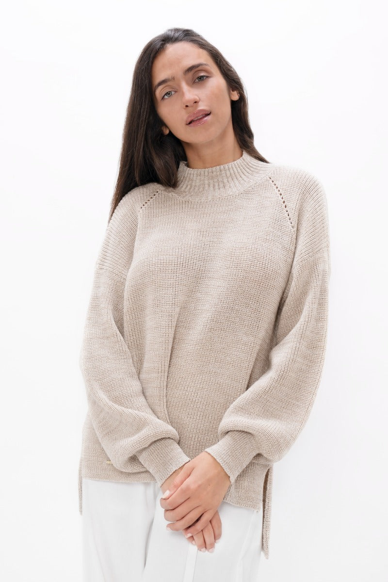 Beiger Sweater Ottawa YOW aus 100% Wolle von 1 People