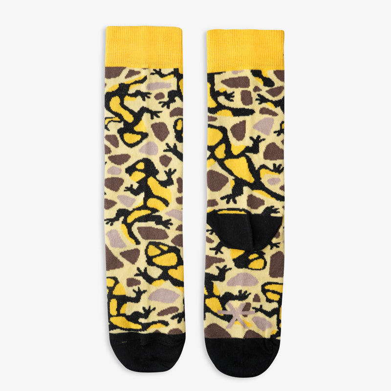 Gelbe Socken ALPENSALAMANDER aus Bio-Baumwolle von Paar Socks