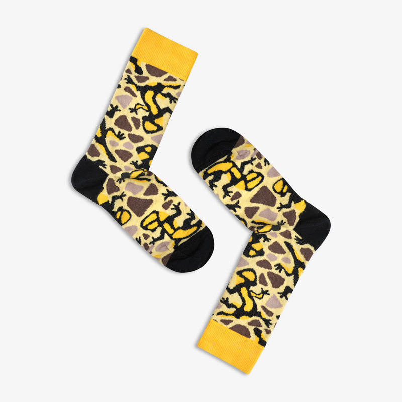Gelbe Socken ALPENSALAMANDER aus Bio-Baumwolle von Paar Socks