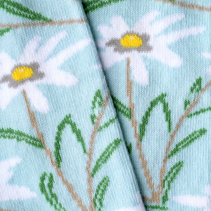 Blaue Socken EDELWEISS aus Bio-Baumwolle von Paar Socks