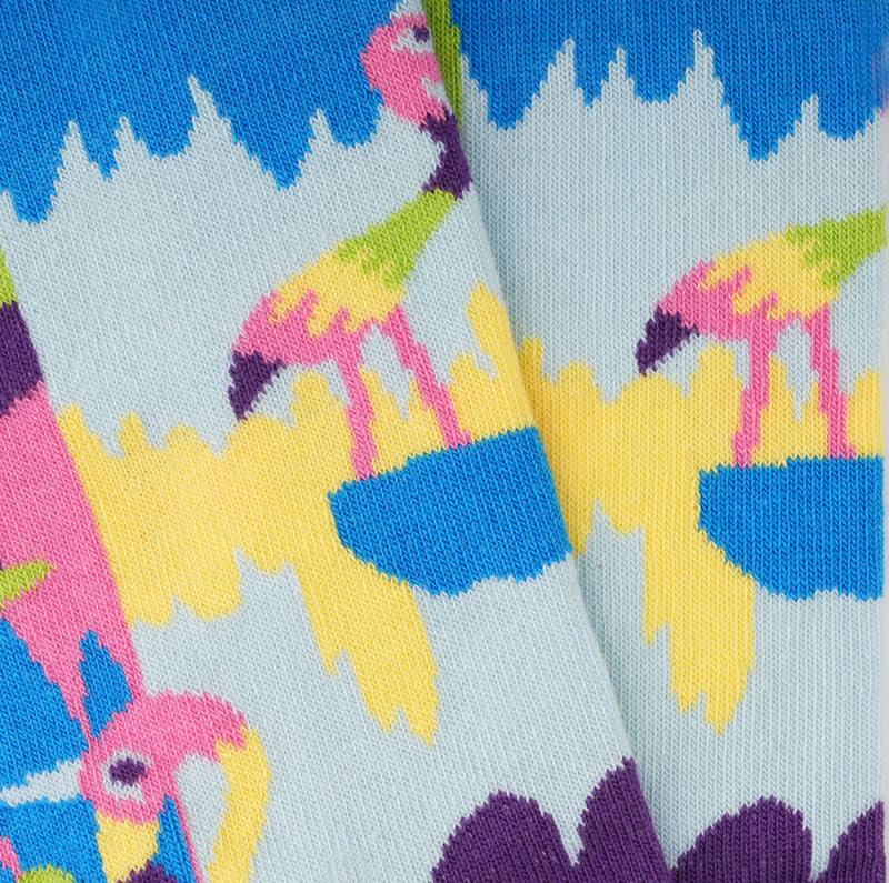 Bunte Socken FLAMINGO aus Bio-Baumwolle von Paar Socks