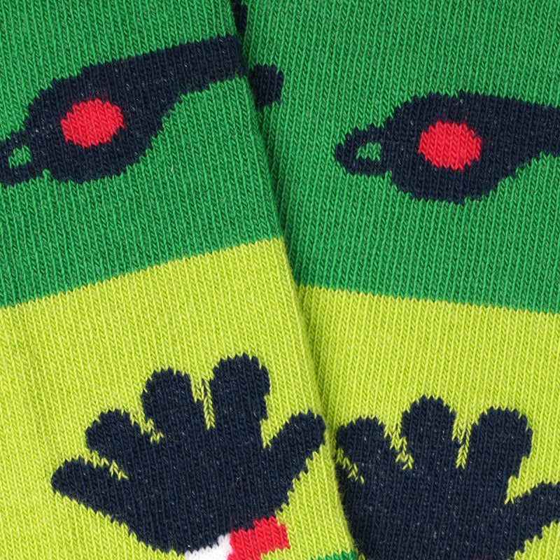 Grüne Socken Fussball aus Bio-Baumwolle von Paar Socks