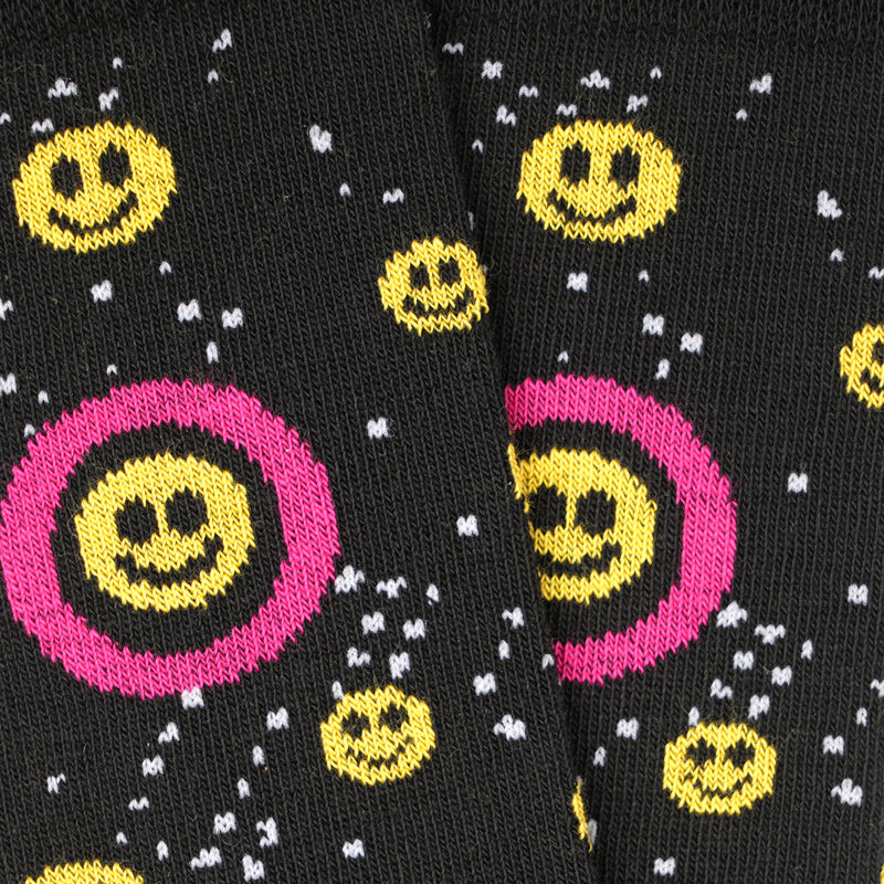 Schwarze Socken OX Happy Beat aus Bio-Baumwolle von Paar Socks