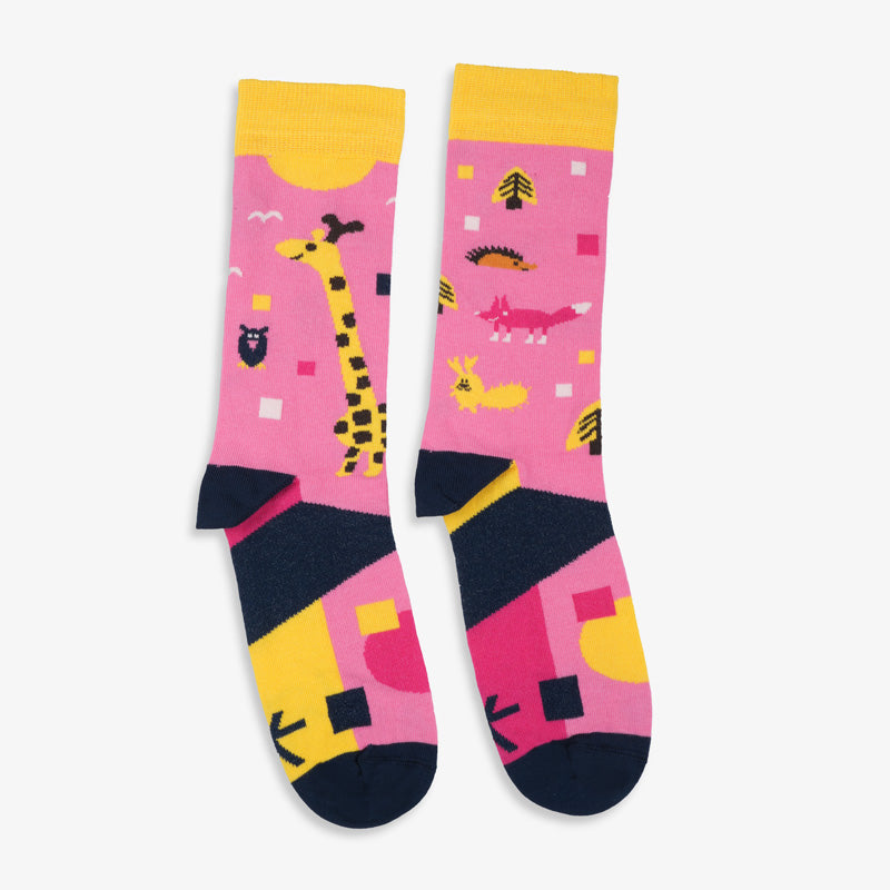 Bunte Socken ANIMALS Adults aus Bio-Baumwolle von Paar Socks