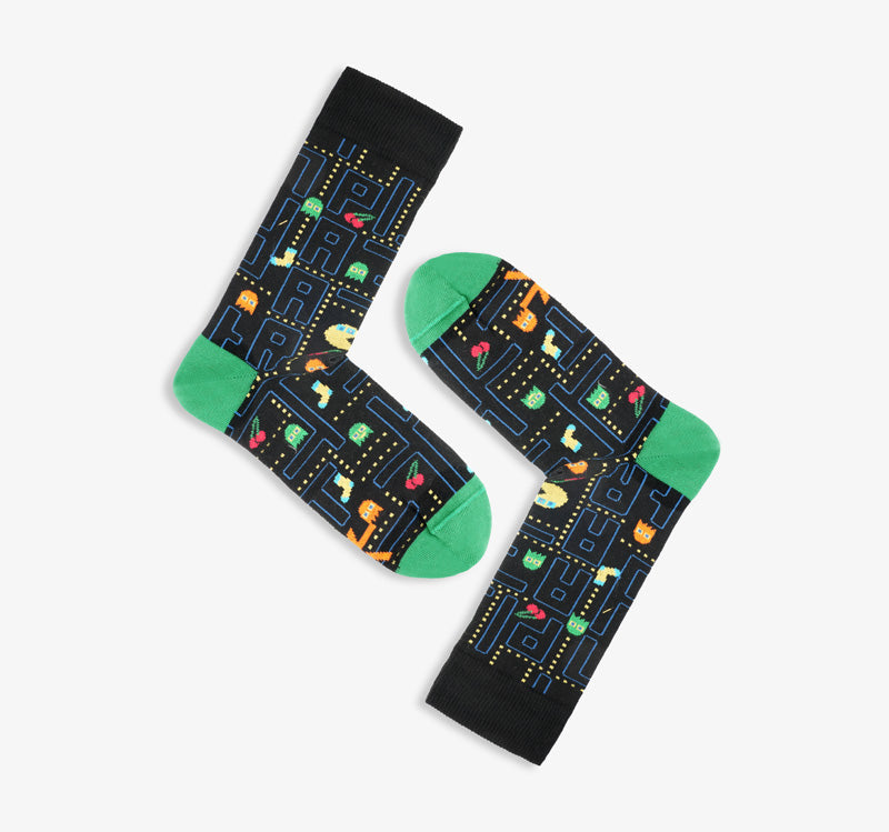 Schwarze Socken PACMAN aus Bio-Baumwolle von Paar Socks