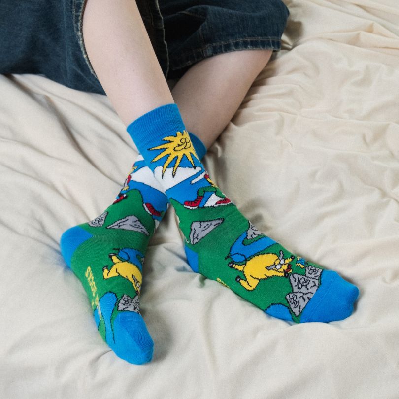 Bunte Socken WANDERN aus Bio-Baumwolle von Paar Socks