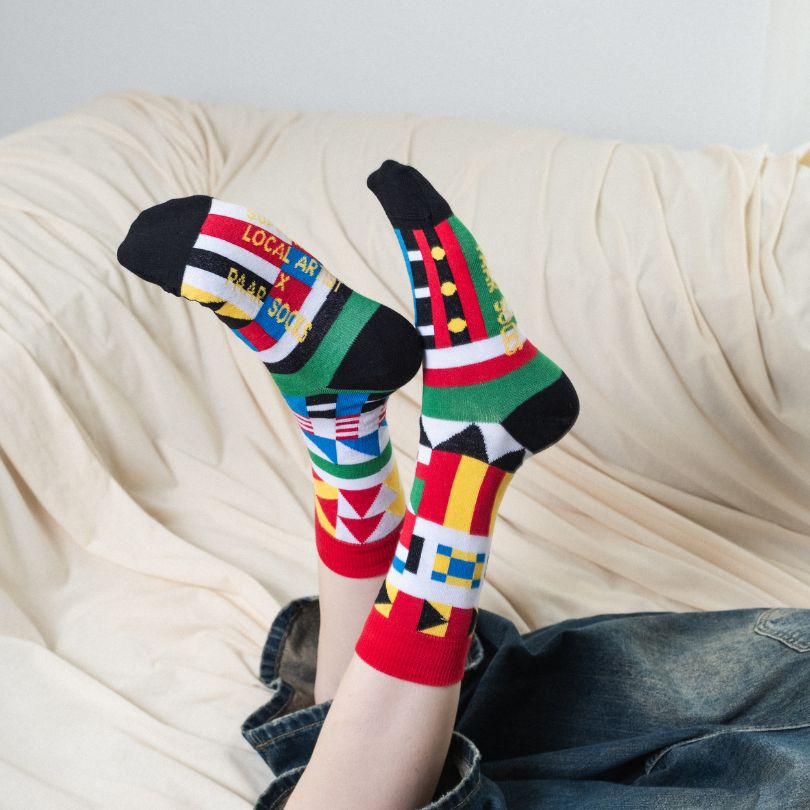 Bunte Socken KANTÖNLIGEIST aus Bio-Baumwolle von Paar Socks