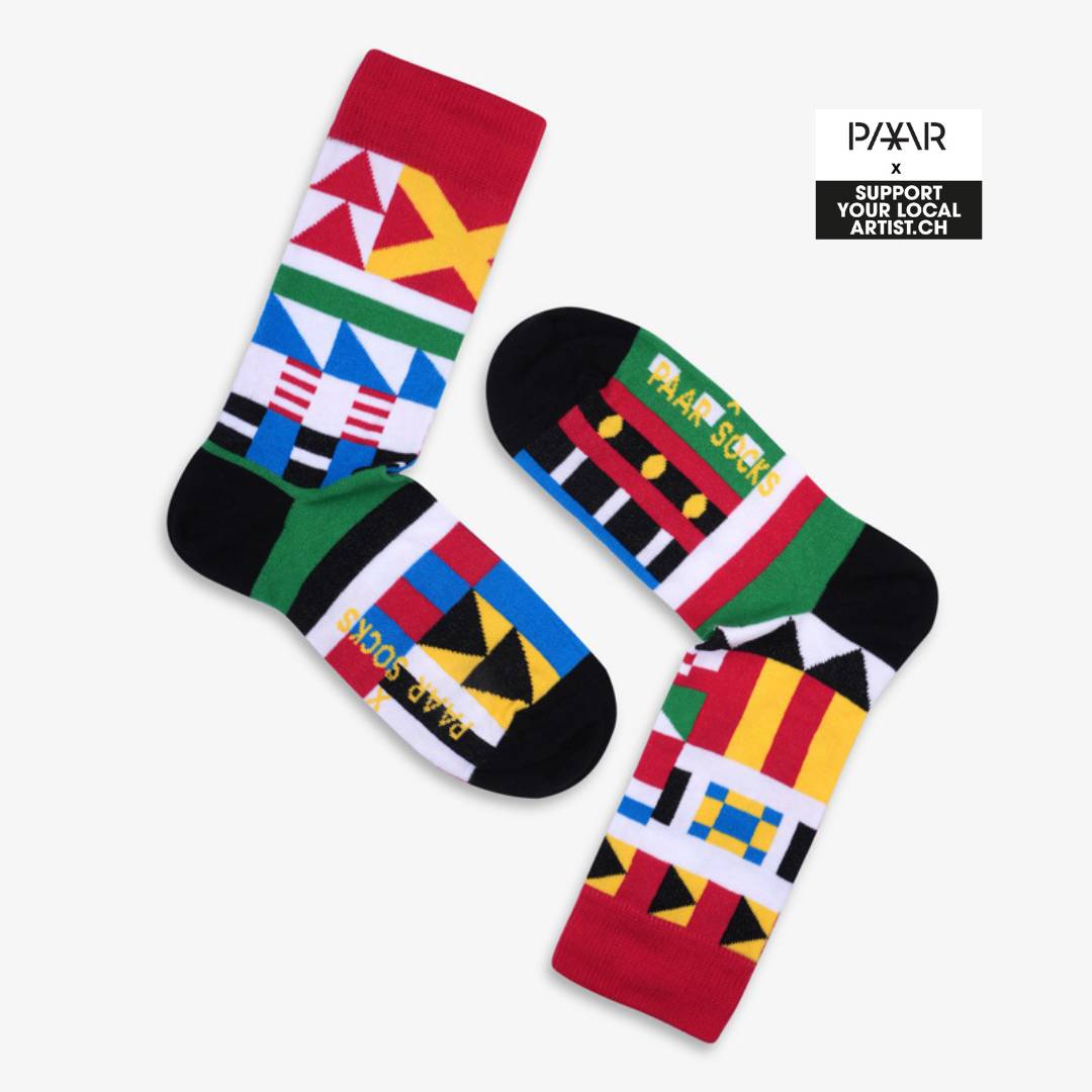 Bunte Socken KANTÖNLIGEIST aus Bio-Baumwolle von Paar Socks