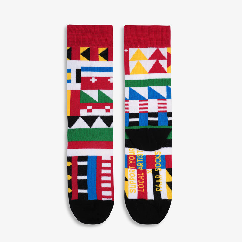Colorful socks KANTÖNLIGEIST made of organic cotton by Paar Socks