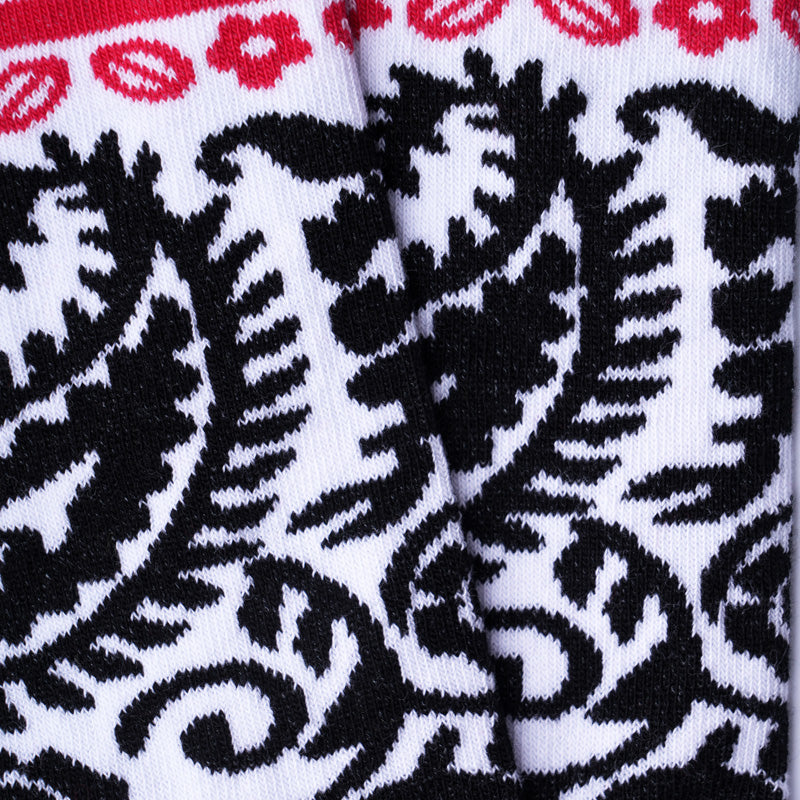 Weisse Socken PAISLEY aus Bio-Baumwolle von Paar Socks