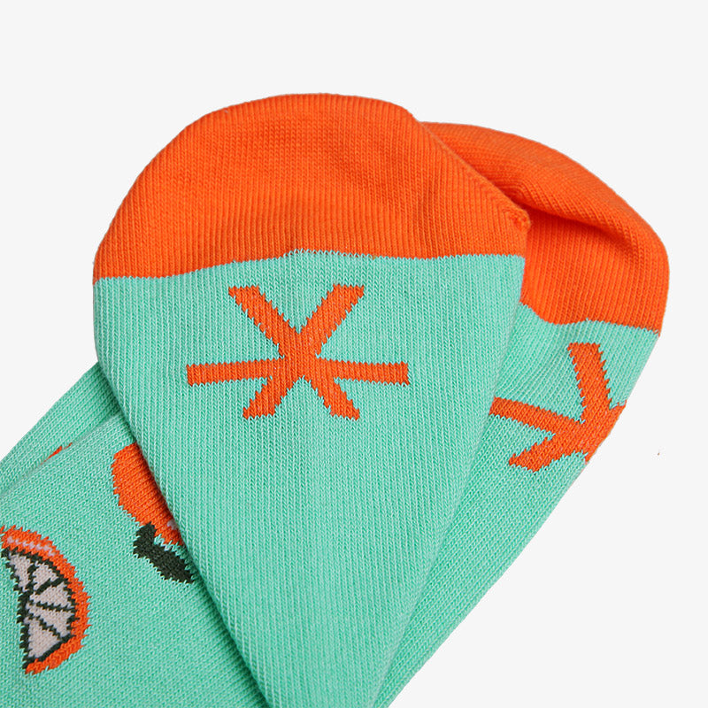 paarsocks-vitaminc-socken-orangen-tuerkis-orange-paarlogo