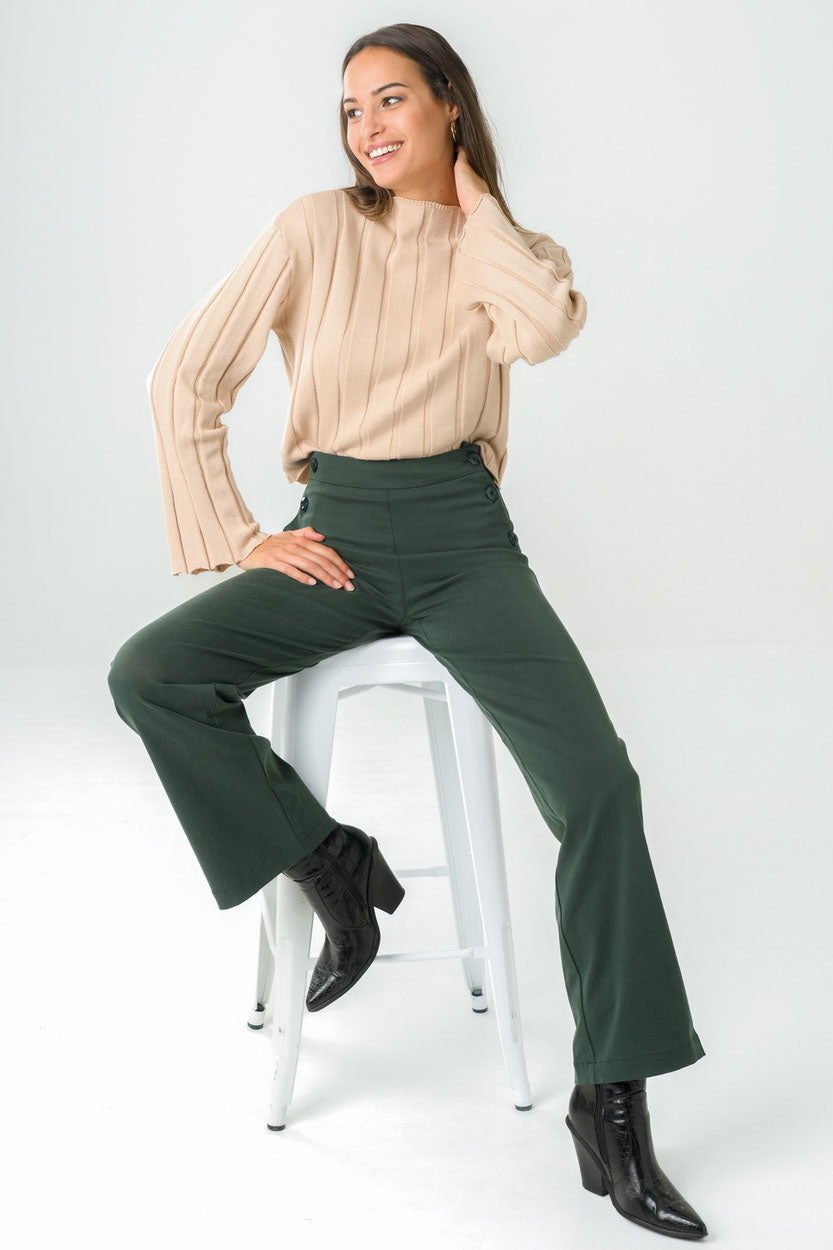 Green pants Tamier made of Tencel by Avani 