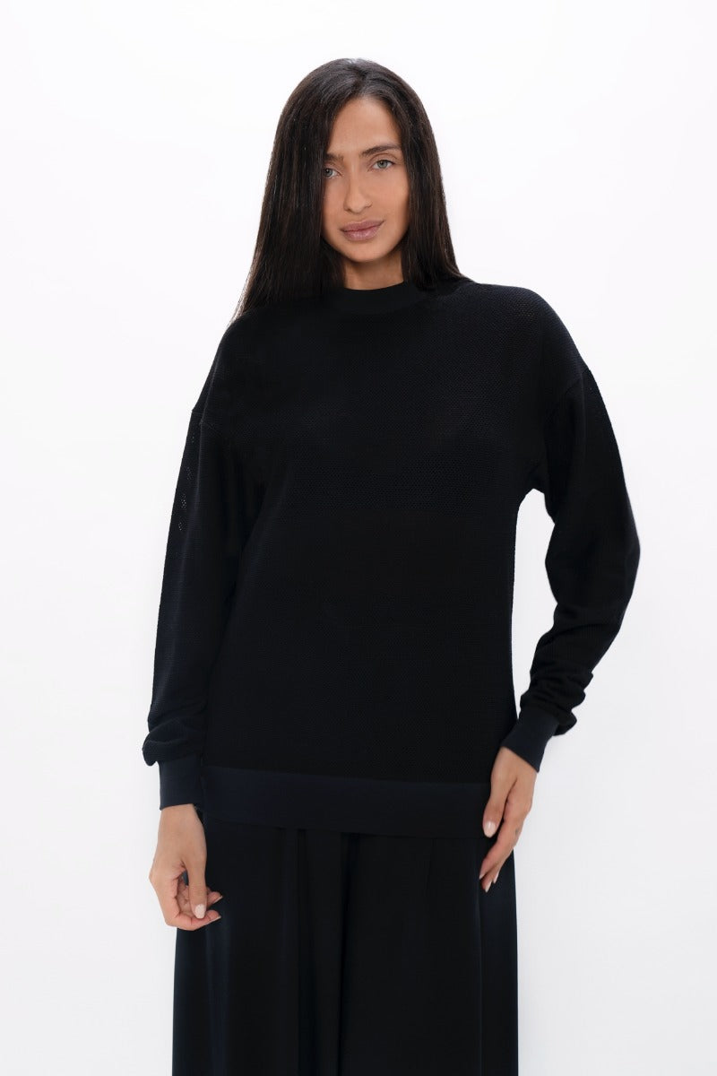 Black Philly PHL Tencel sweater by 1 People