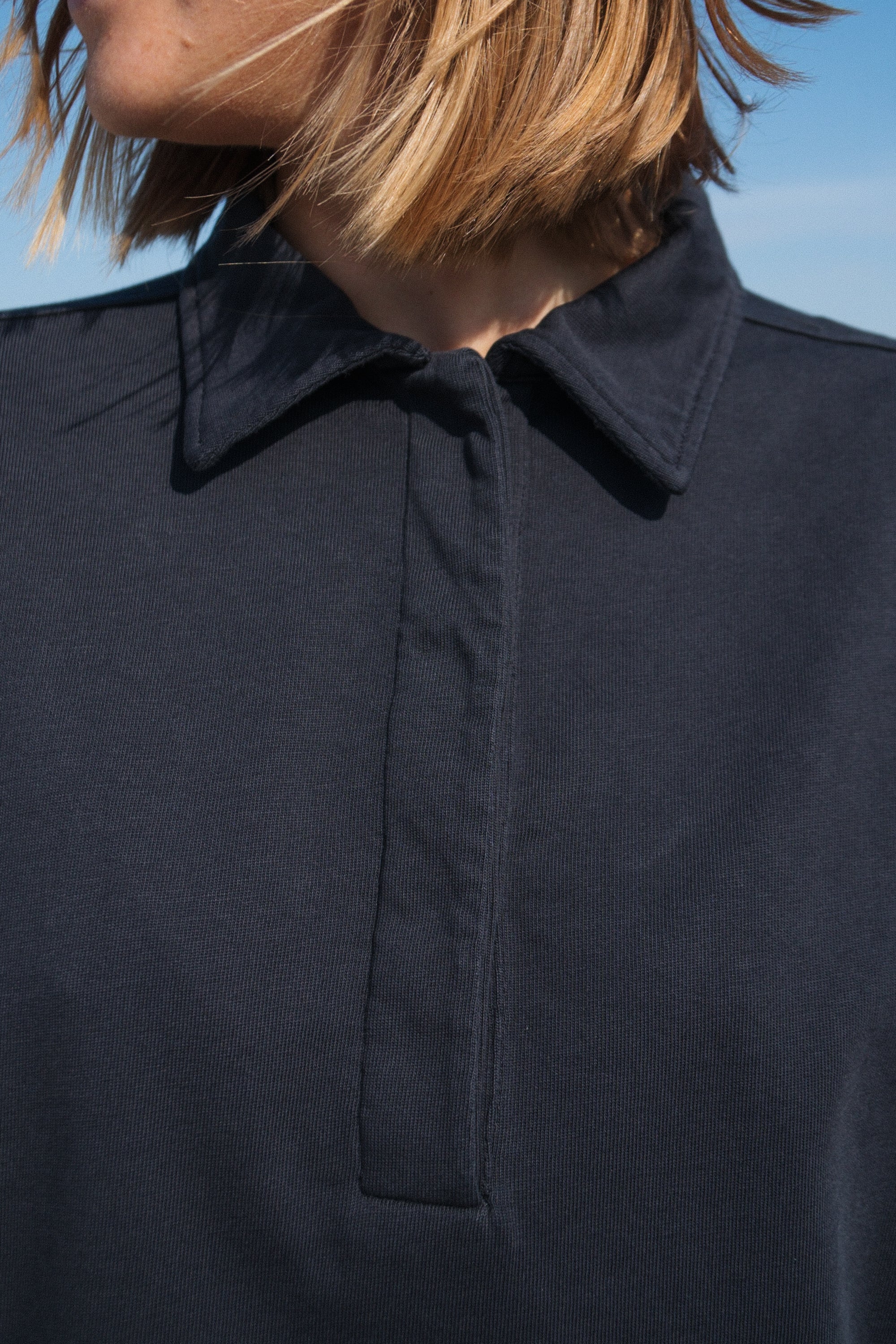 Longsleeve Juna dark blue made of organic cotton from Salzwasser