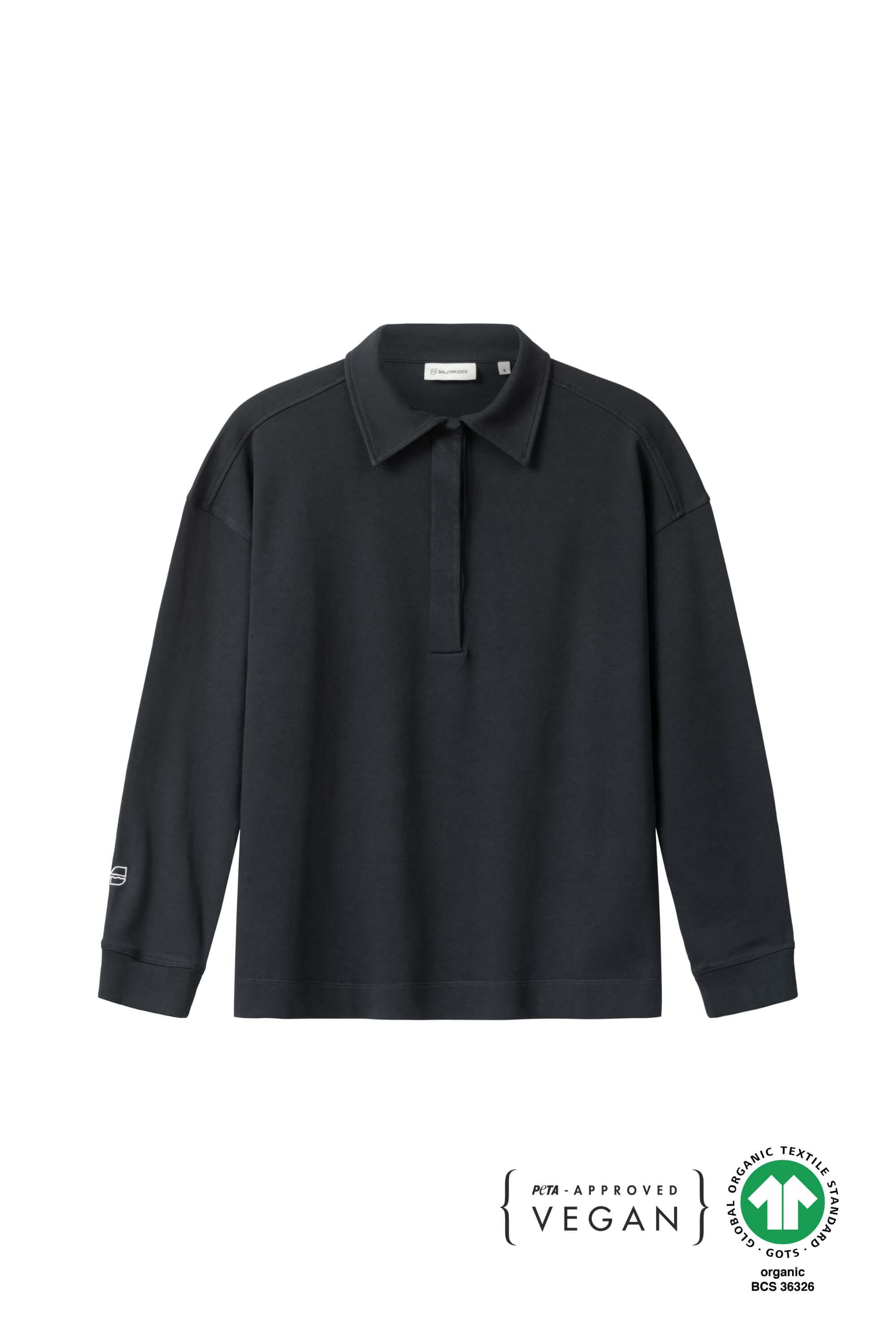 Longsleeve Juna dark blue made of organic cotton from Salzwasser