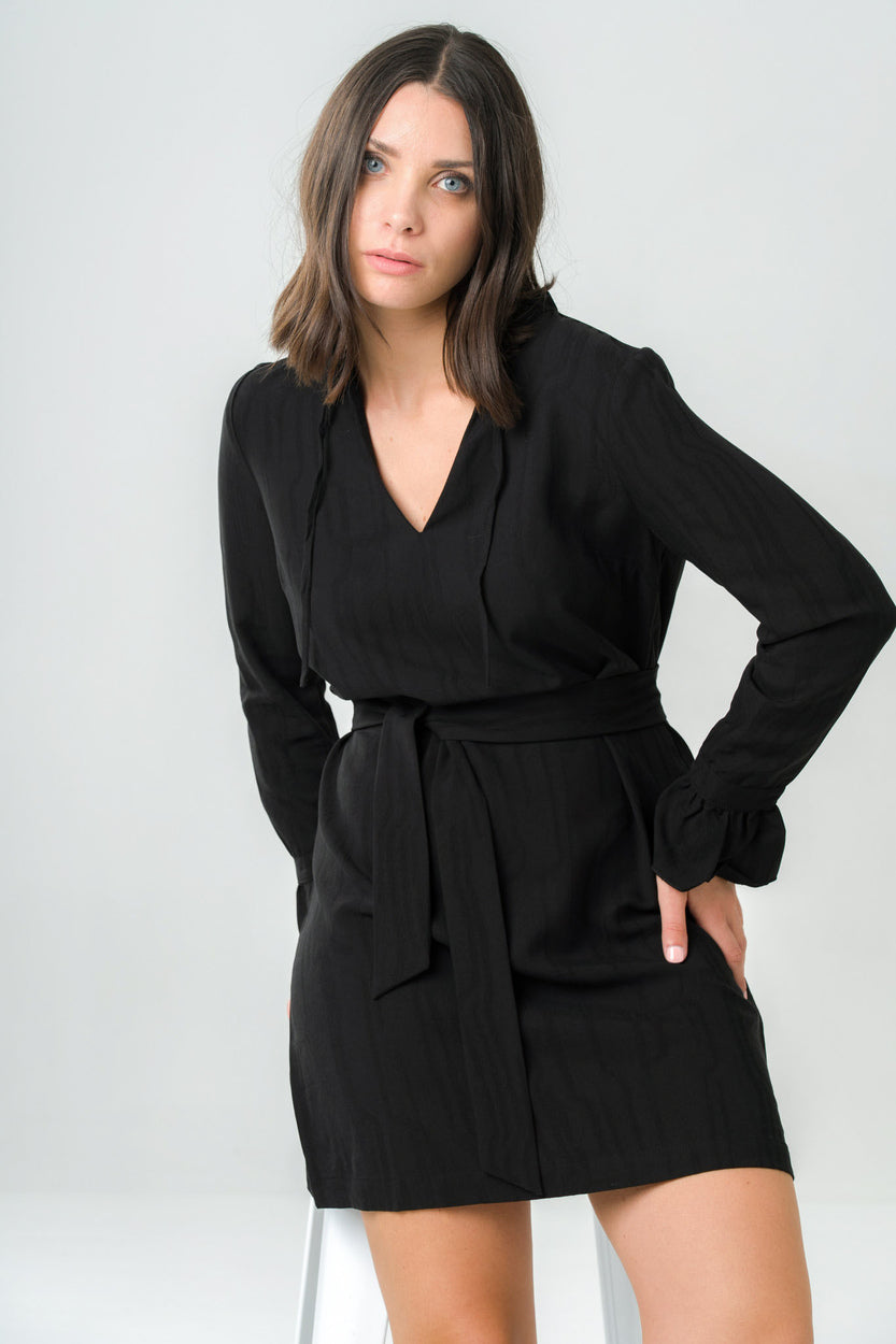 Schwarzes Kleid Henné aus 100% Tencel von Avani