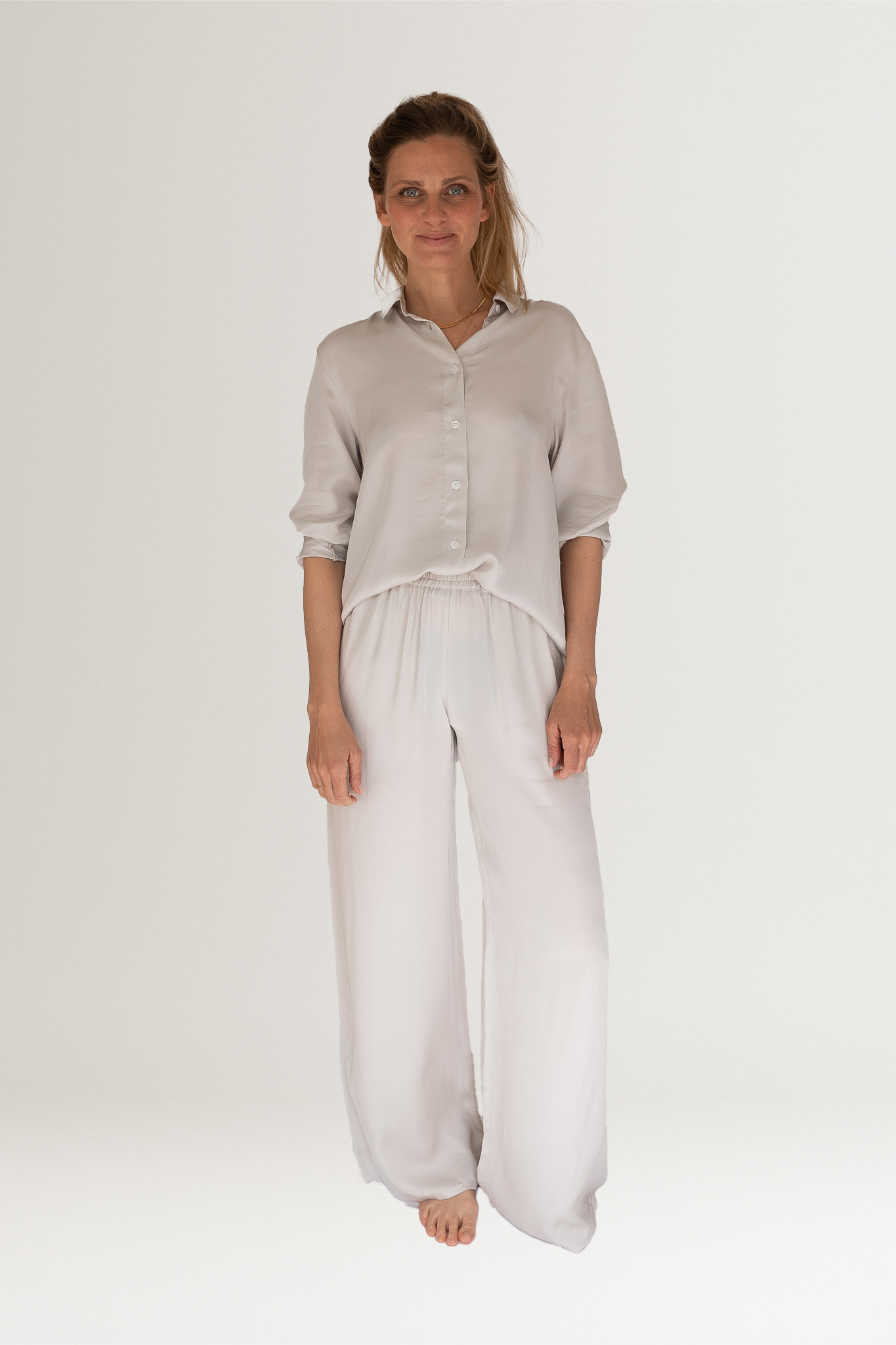 Weisse Bluse PEARL aus Tencel von Pura Clothing