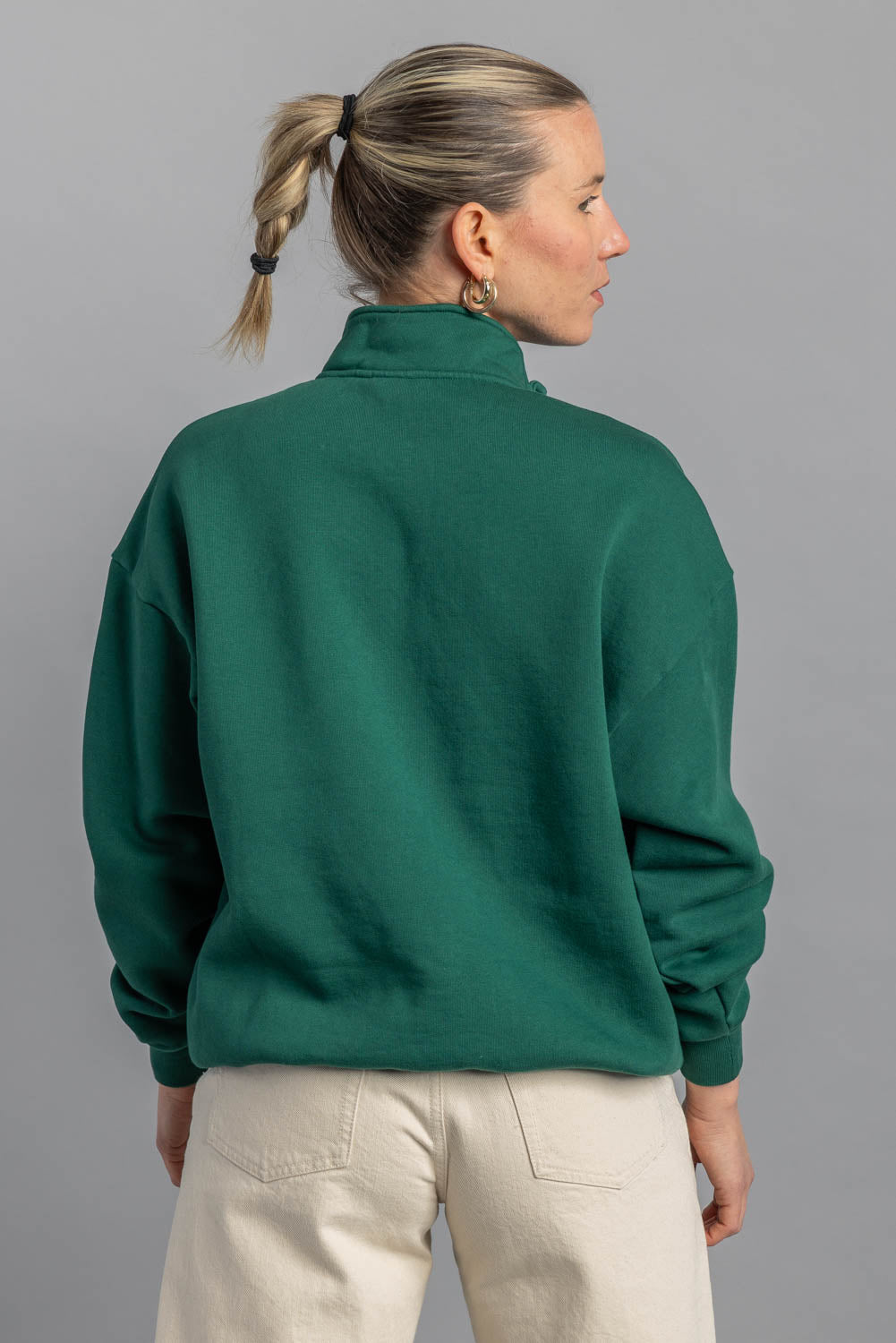 Quarter Zip Sweater Oversized aus Bio Baumwolle von Dirts