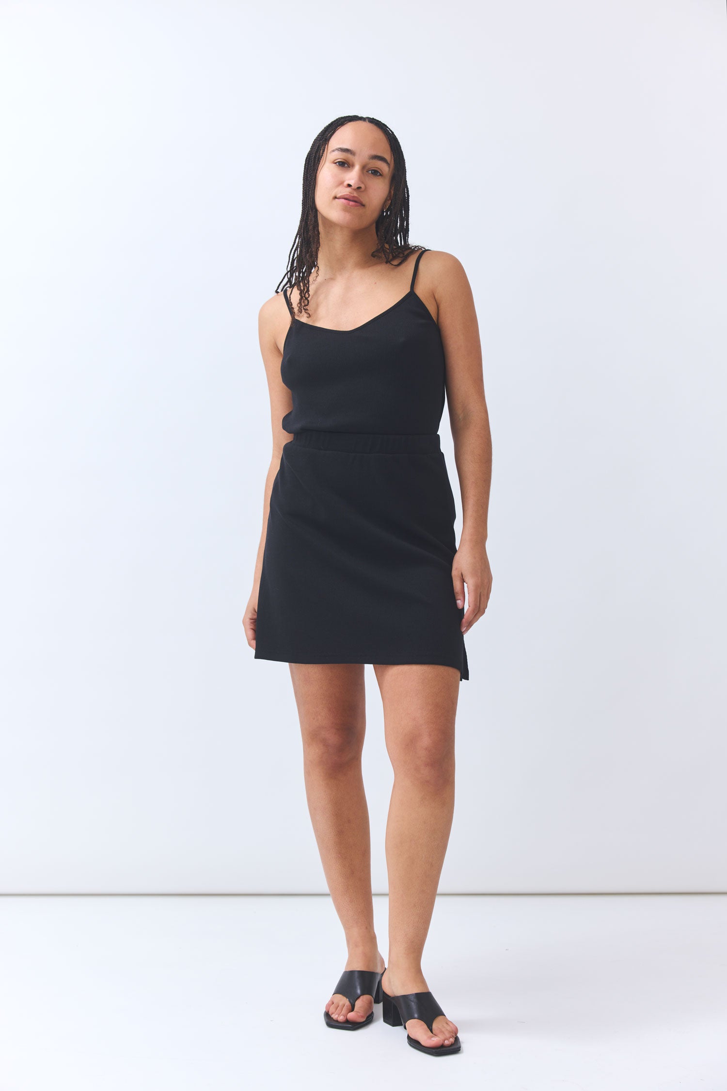 Mini skirt Bay - black made of organic cotton by BAIGE THE LABEL