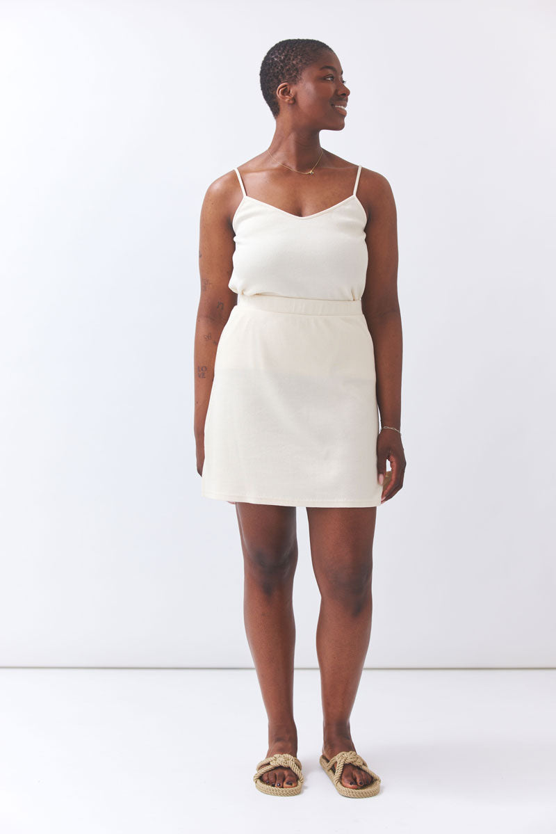 Miniskirt Bay - natural made from organic cotton by BAIGE THE LABEL