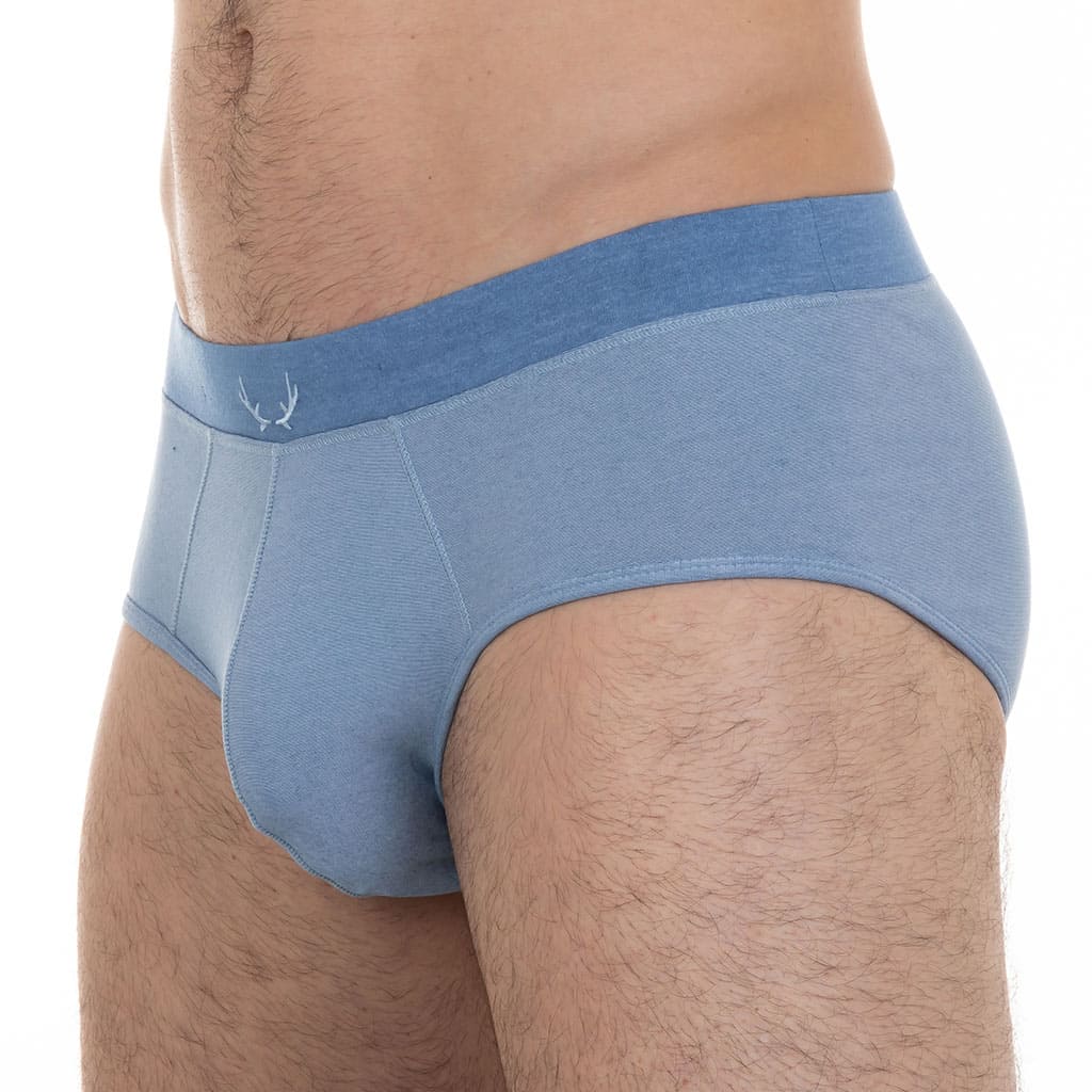 Slip homme bleu azur en Tencel - BLUEBUCK