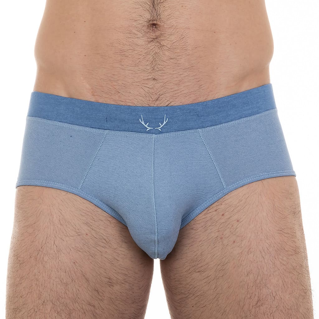 Slip homme bleu azur en Tencel - BLUEBUCK