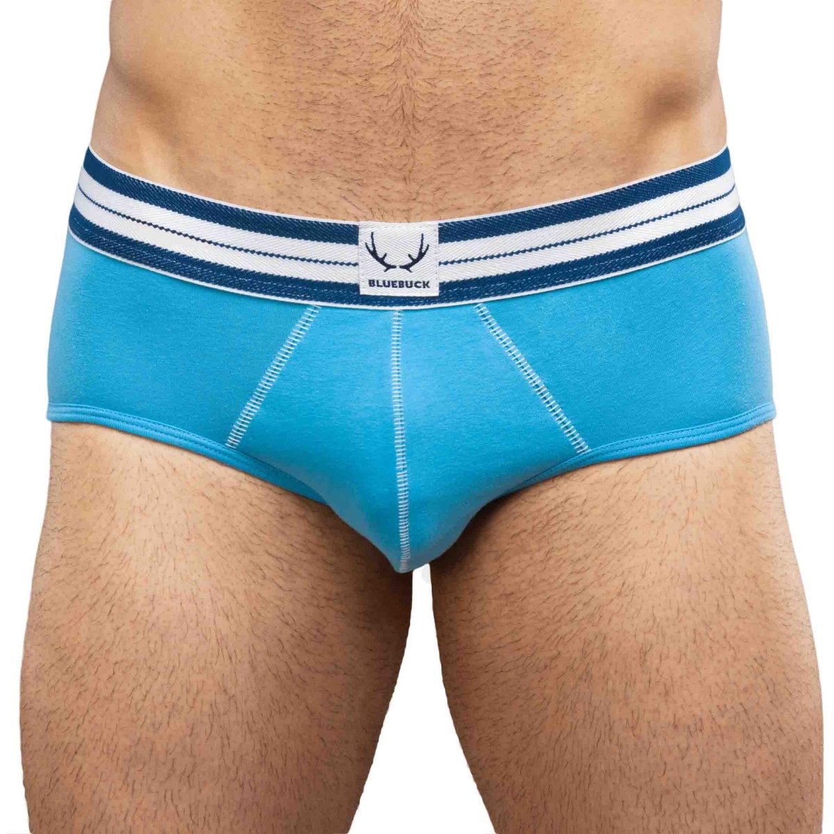 Slip homme bleu ciel en coton bio - BLUEBUCK